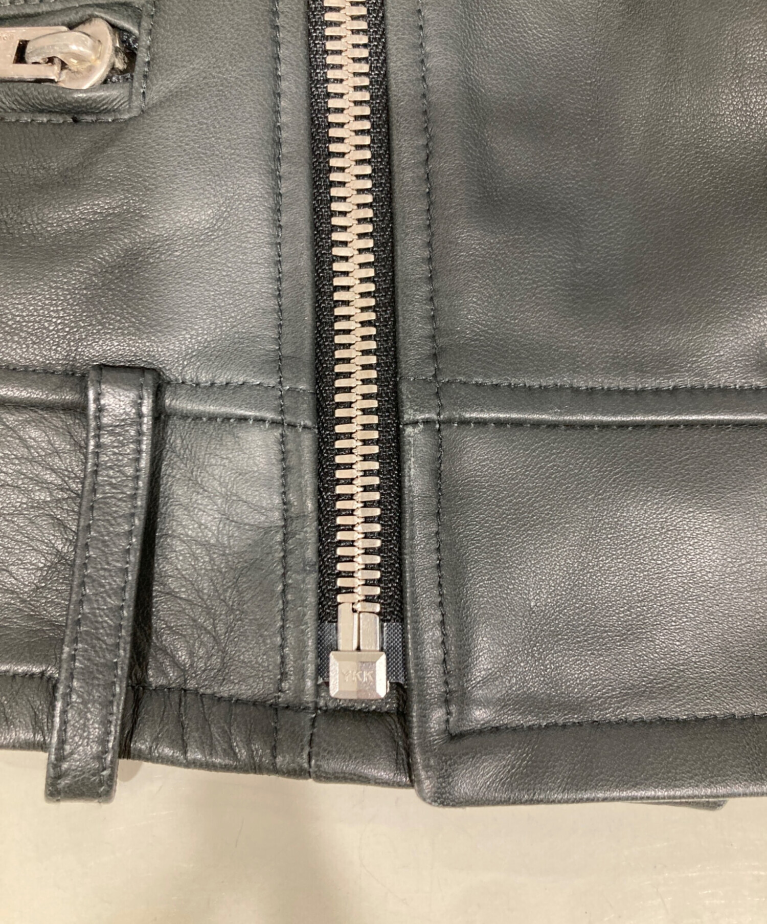 中古・古着通販】upper hights (アッパーハイツ) ラムレザーライダース