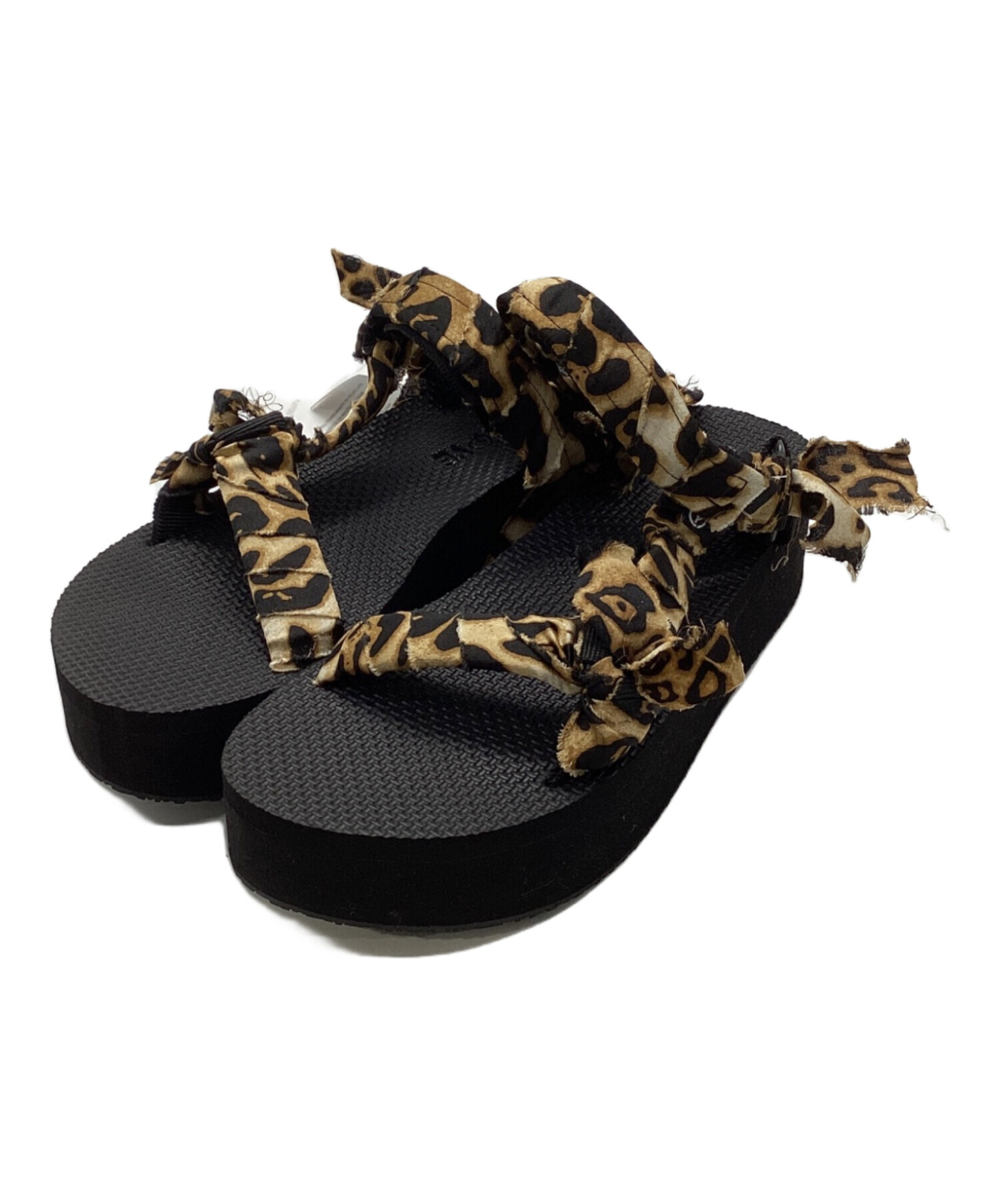 【未使用】  SLIPPER レオパード柄 サンダル 24,5向き 中古・古着通販】ARIZONALOVE (アリゾナラブ) レオパード柄サンダル