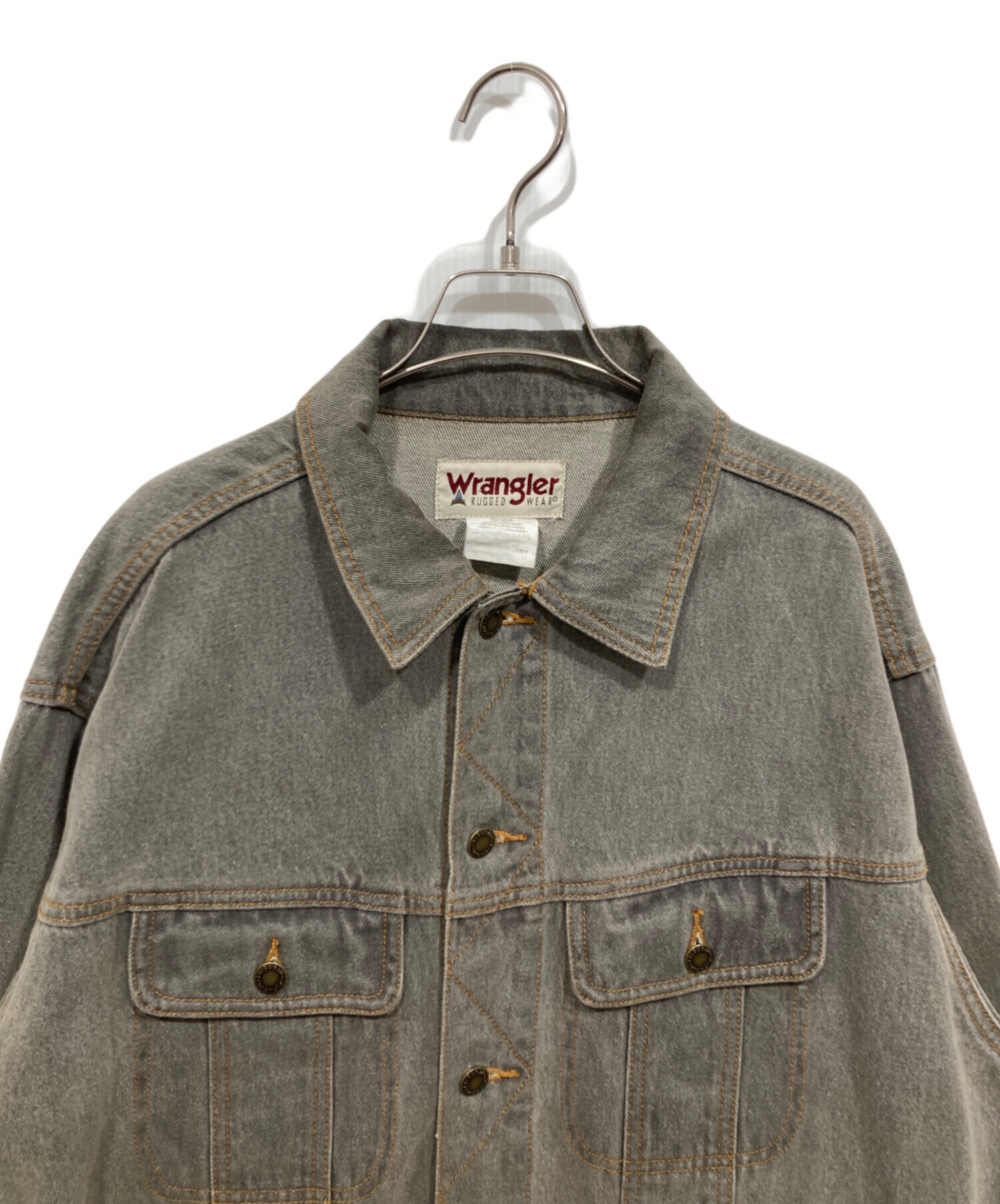 美品 Wrangler × RHC デニムジャケット L グレー 美品 Wrangler × RHC