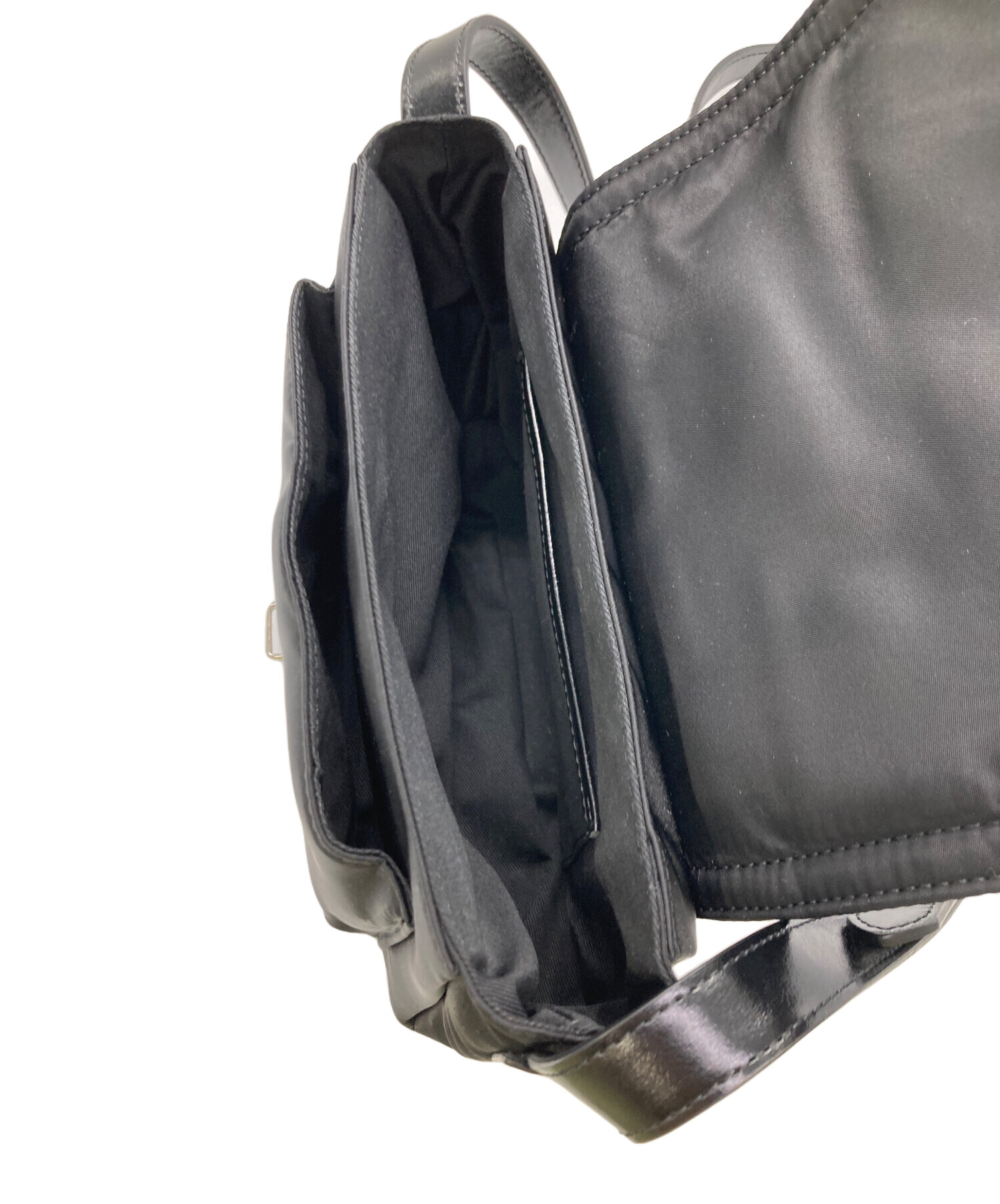 TOUT Y EST トゥティエ ショルダーバッグ  黒 【古着】【中古】【送料無料】 中古・古着通販】TOUT Y EST (トゥティエ) SAC CANOT TOILE ブラック