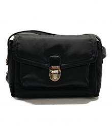 USED古着(ユーズドフルギ) TOUT Y EST ベロアショルダーバッグ 中古・古着通販】TOUT Y EST (トゥティエ) SAC CANOT TOILE ブラック