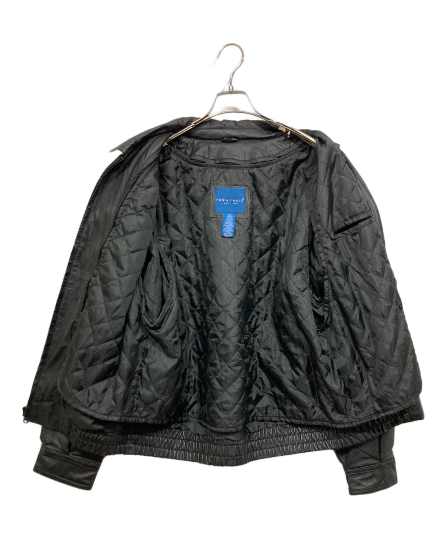TOWN CRAFT 90s ヴィンテージ レザー ボンバージャケット 中古・古着通販】TOWN CRAFT (タウンクラフト) ボンバージャケット