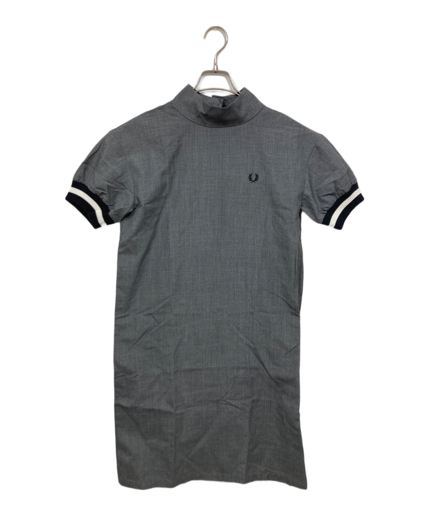 FRED PERRY フレッドペリー 格子柄　チェック　ワンピース　半袖　ロゴ 中古・古着通販】FRED PERRY (フレッドペリー) 半袖ワンピース/グレン