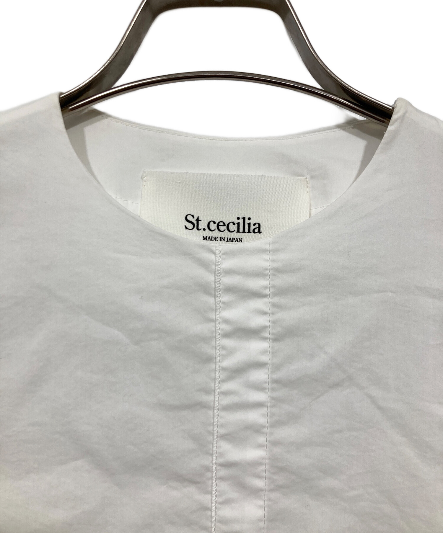 セントセシリア St.cecilia シャツ 中古・古着通販】St.cecilia (セントセシリア) 長袖ブラウス ホワイト