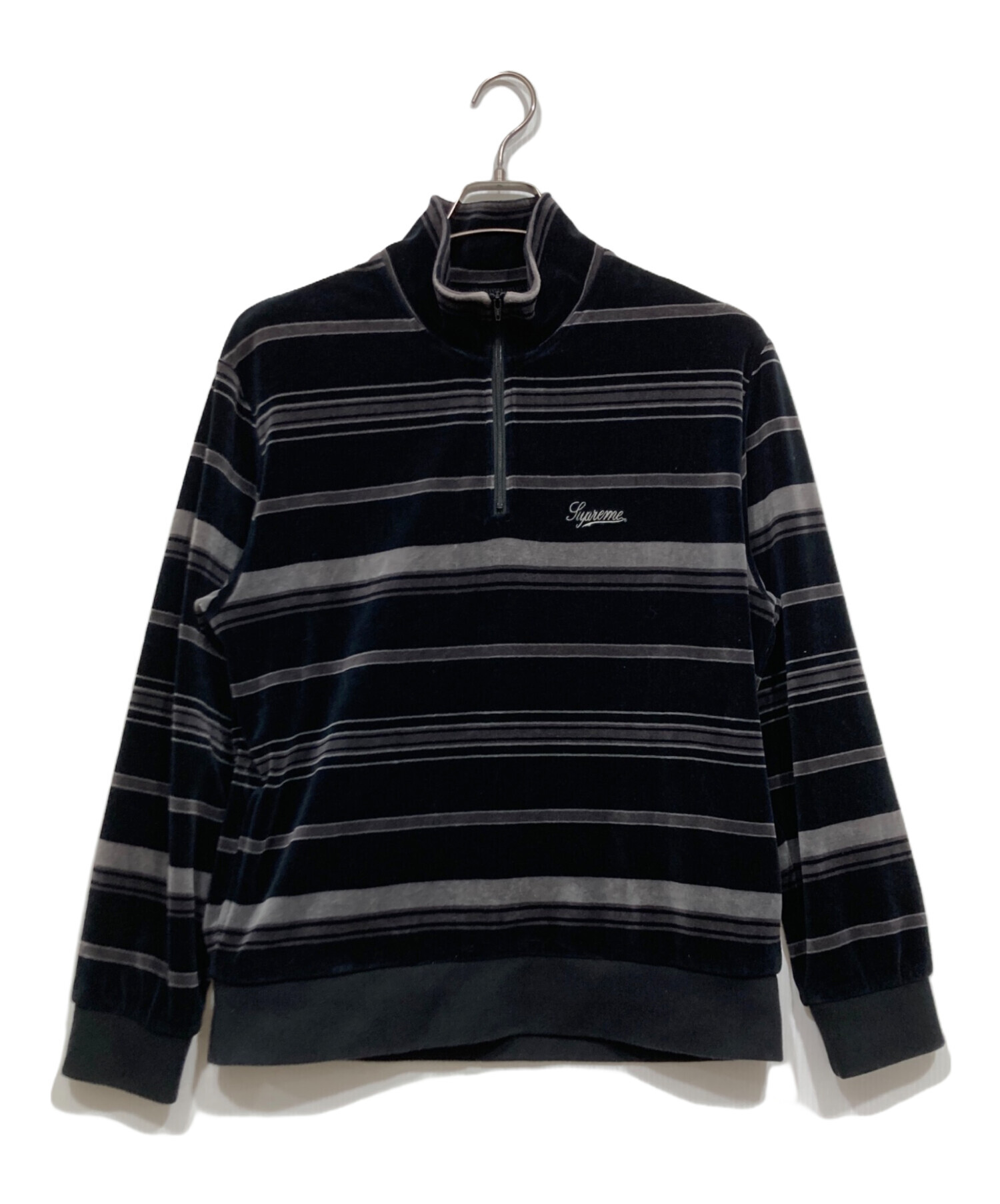中古・古着通販】SUPREME (シュプリーム) ベロアハーフジッププル 