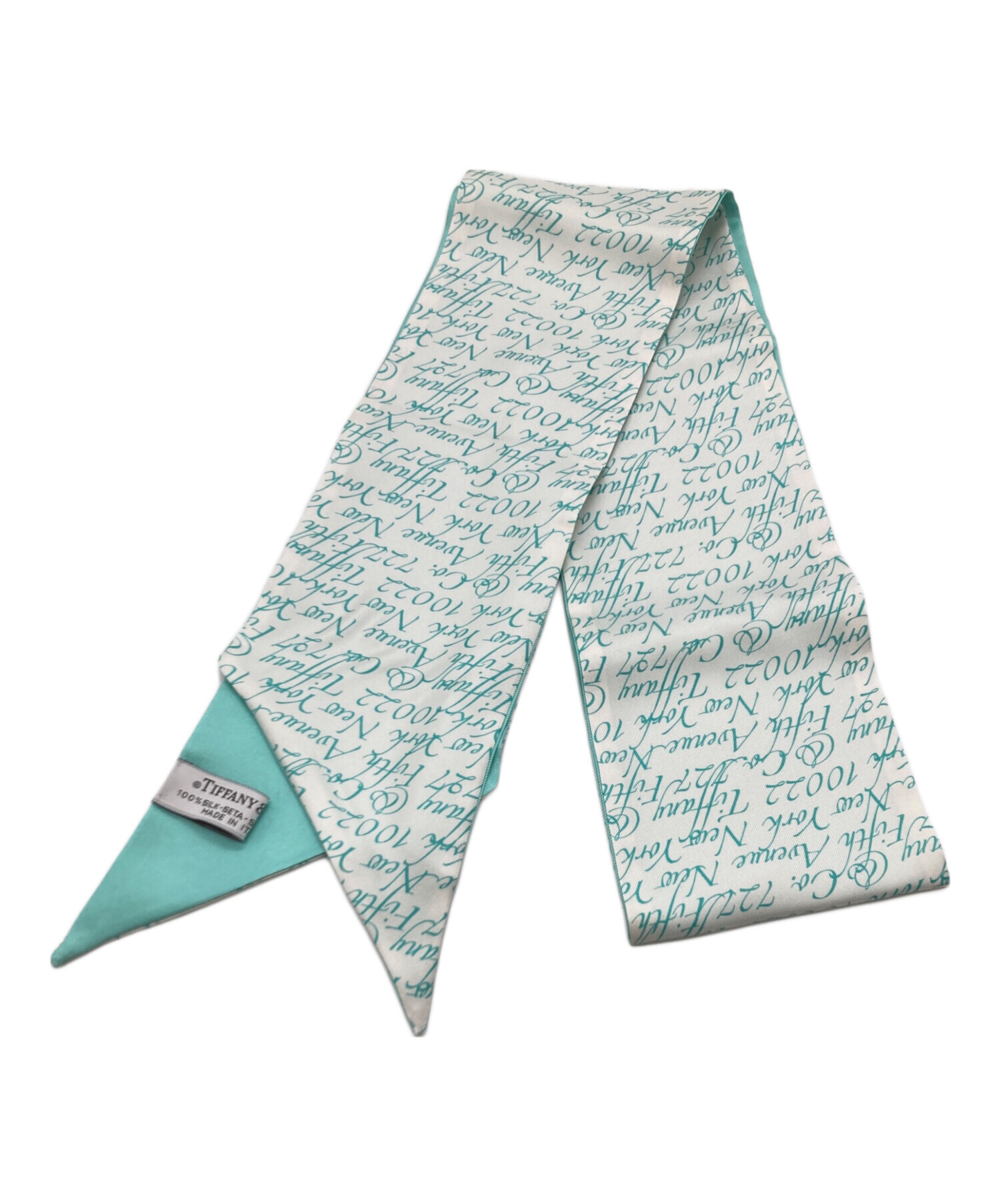 Tiffany & Co. シルクスカーフ グレー 中古・古着通販】Tiffany & Co. (ティファニー) シルクスカーフ