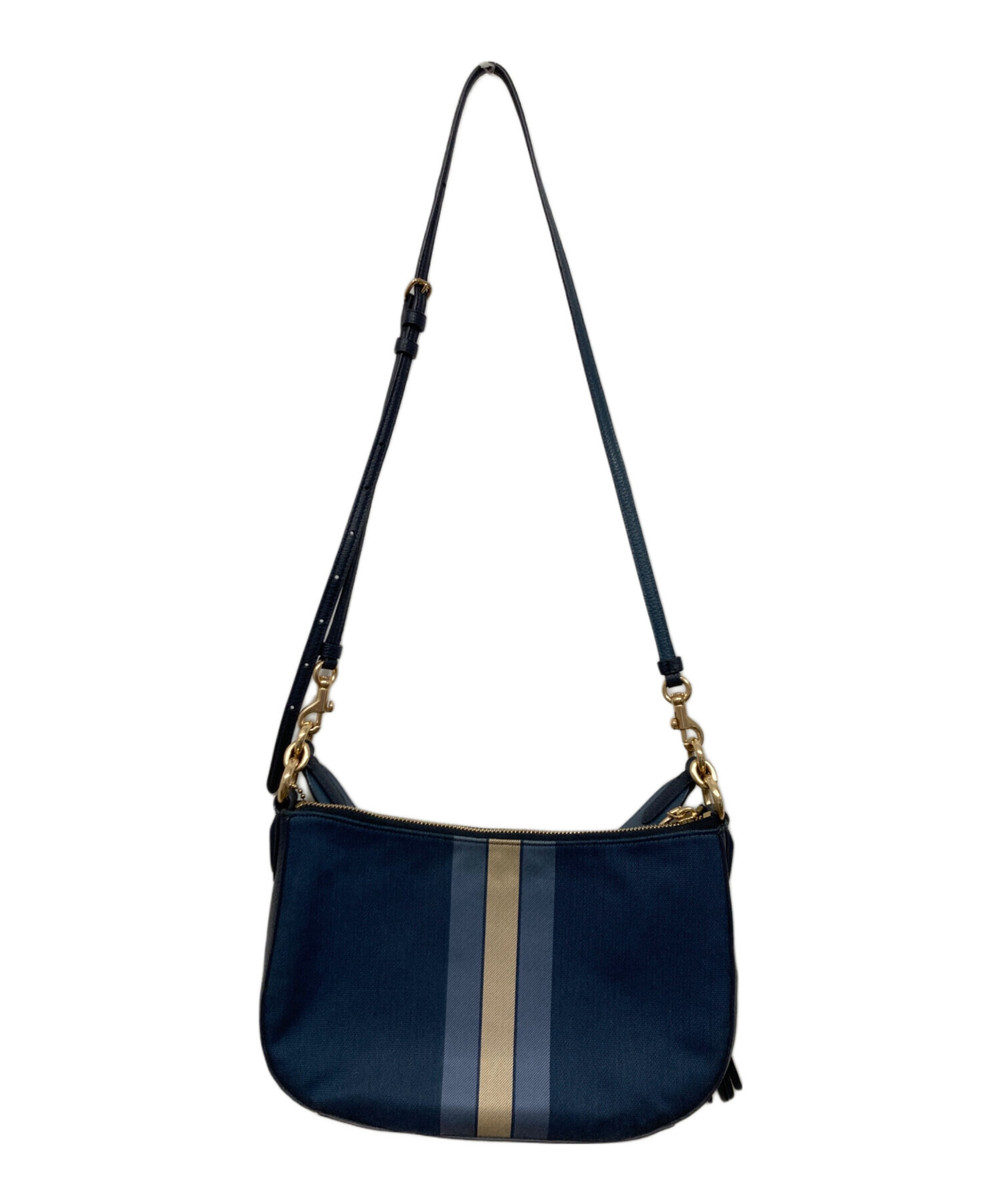 中古・古着通販】COACH (コーチ) 2WAYショルダーバッグ ブルー 