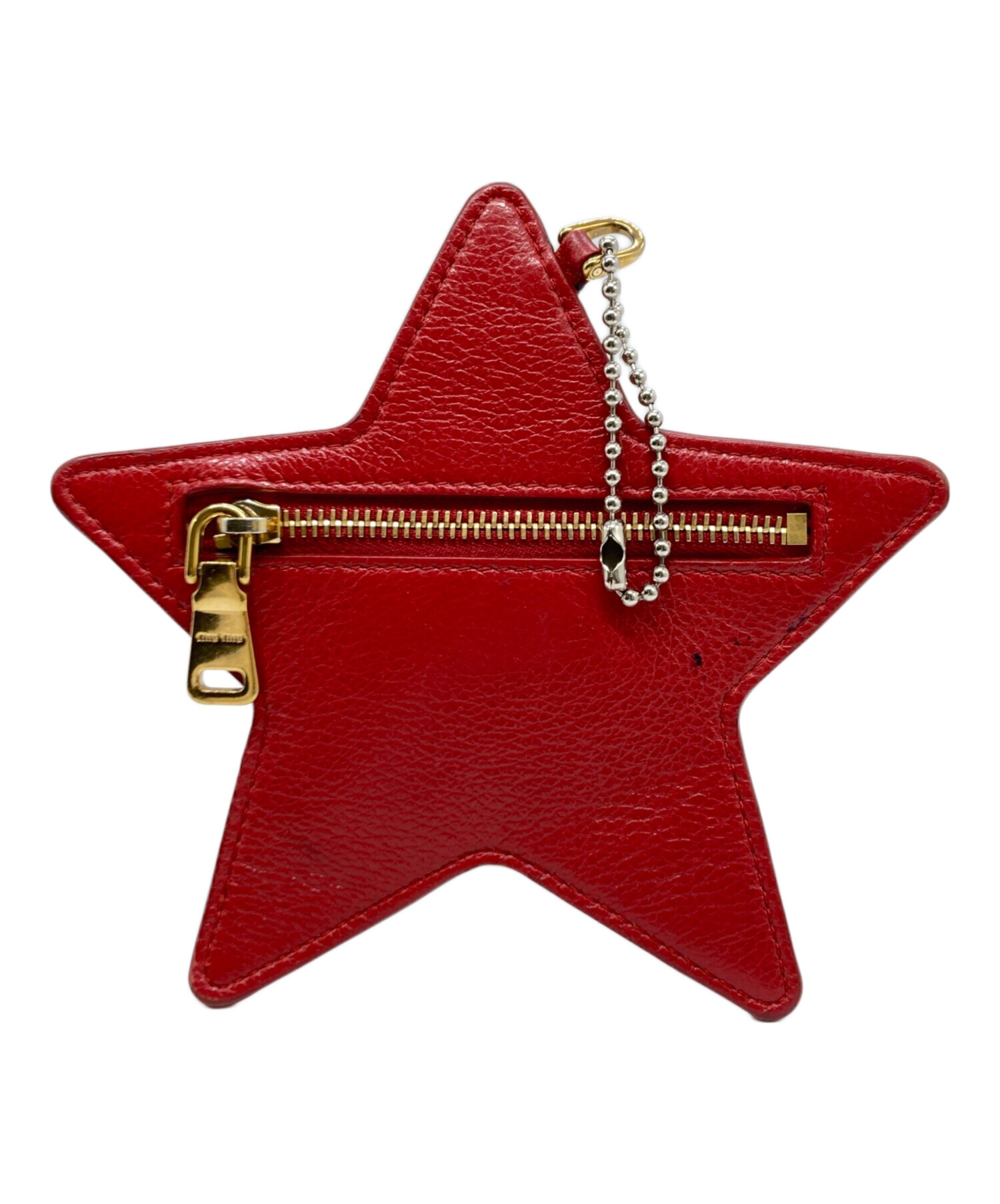 中古・古着通販】MIU MIU (ミュウミュウ) バッグチャーム レッド