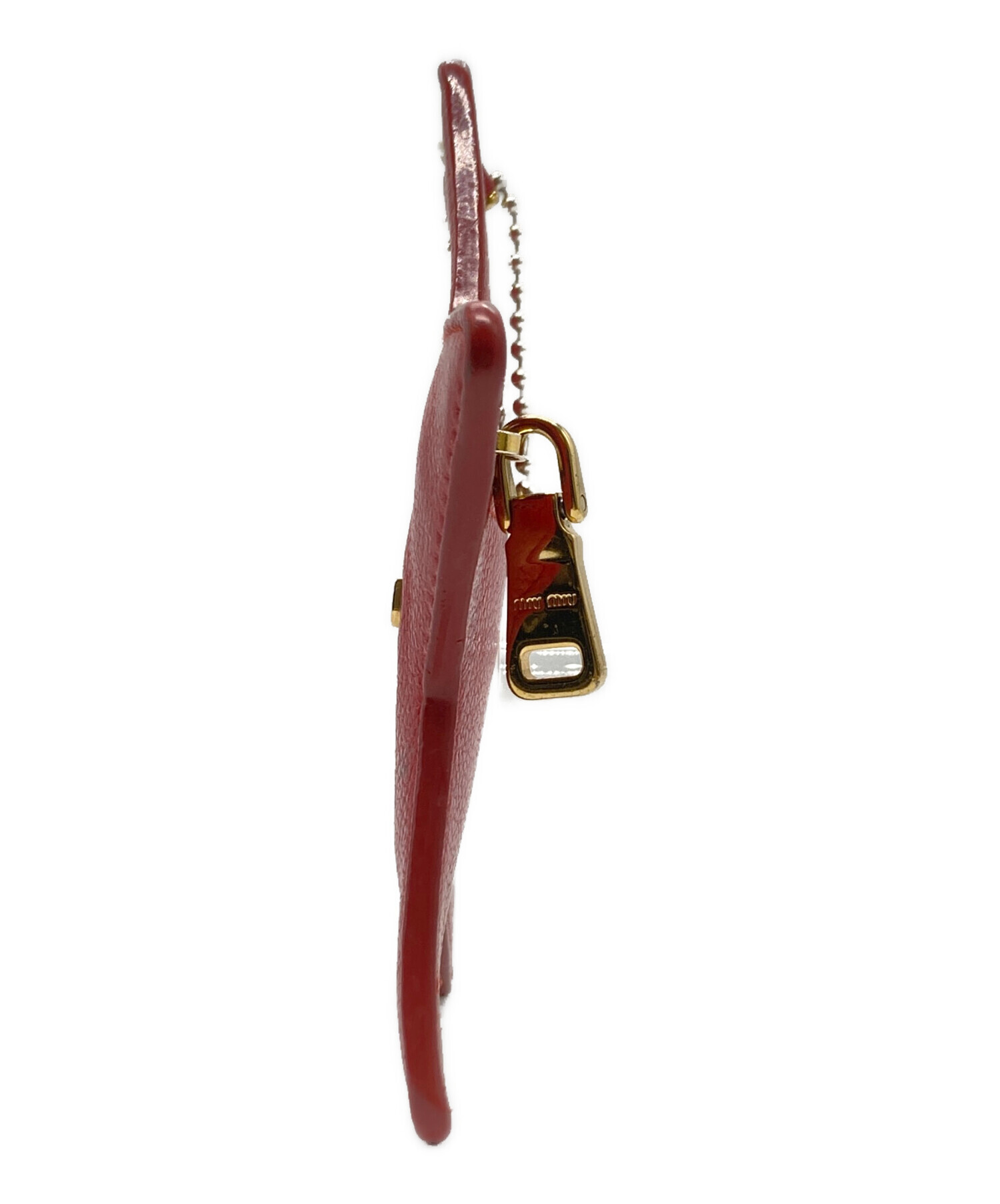 中古・古着通販】MIU MIU (ミュウミュウ) バッグチャーム レッド