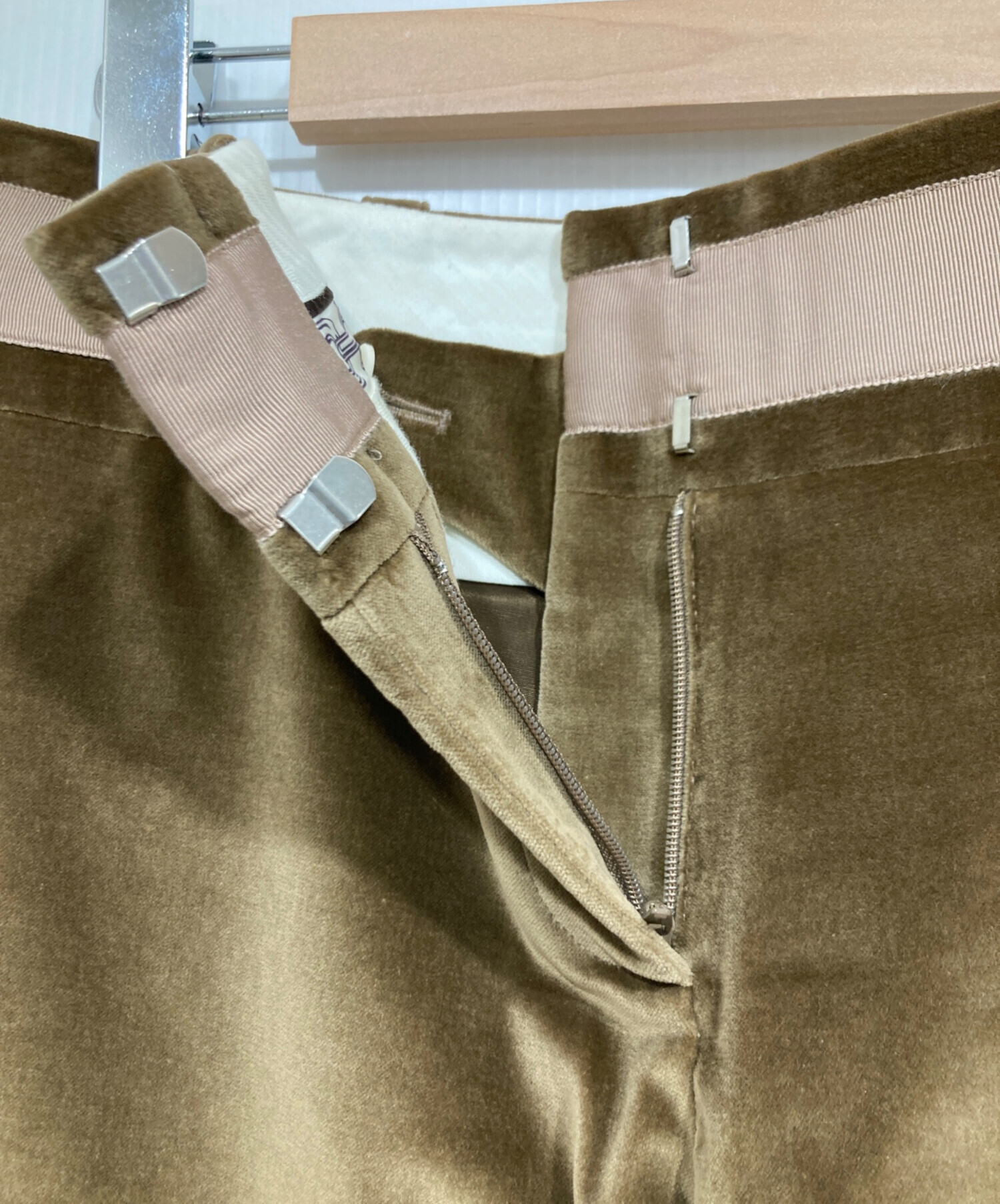 中古・古着通販】CELINE (セリーヌ) ベロアパンツ ブラウン サイズ:40