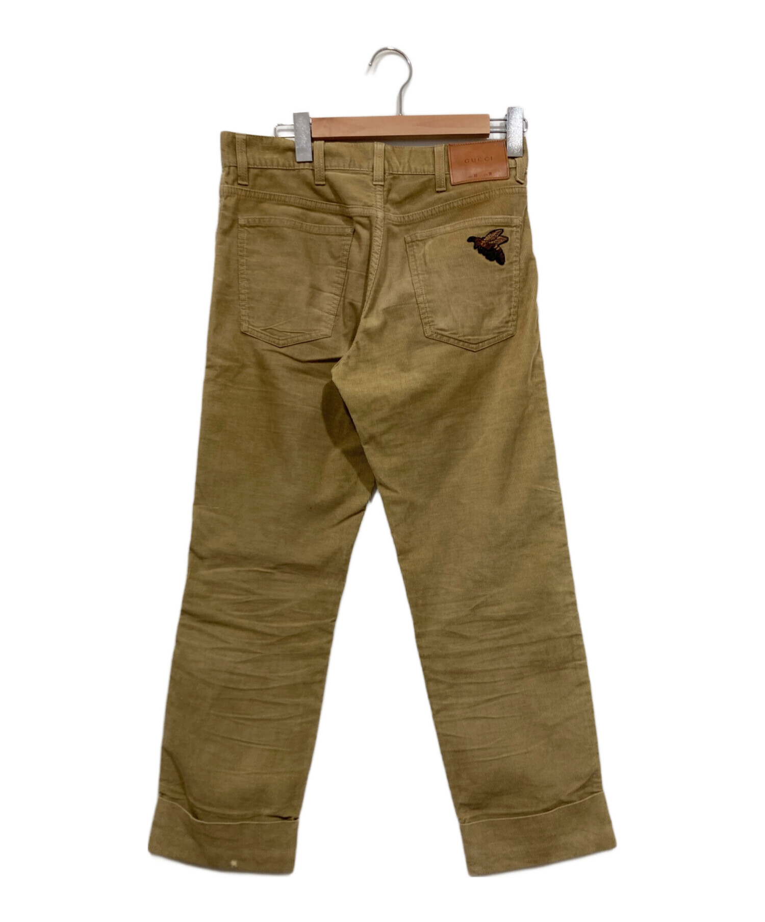 中古・古着通販】GUCCI (グッチ) バックビーパッチコーデュロイパンツ
