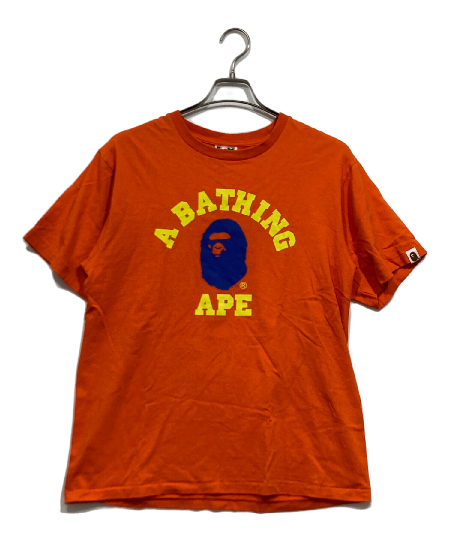 A Bathing Ape ハンドプリント Tシャツ Lサイズ 中古・古着通販】A BATHING APE (アベイシングエイプ) ロゴプリントT