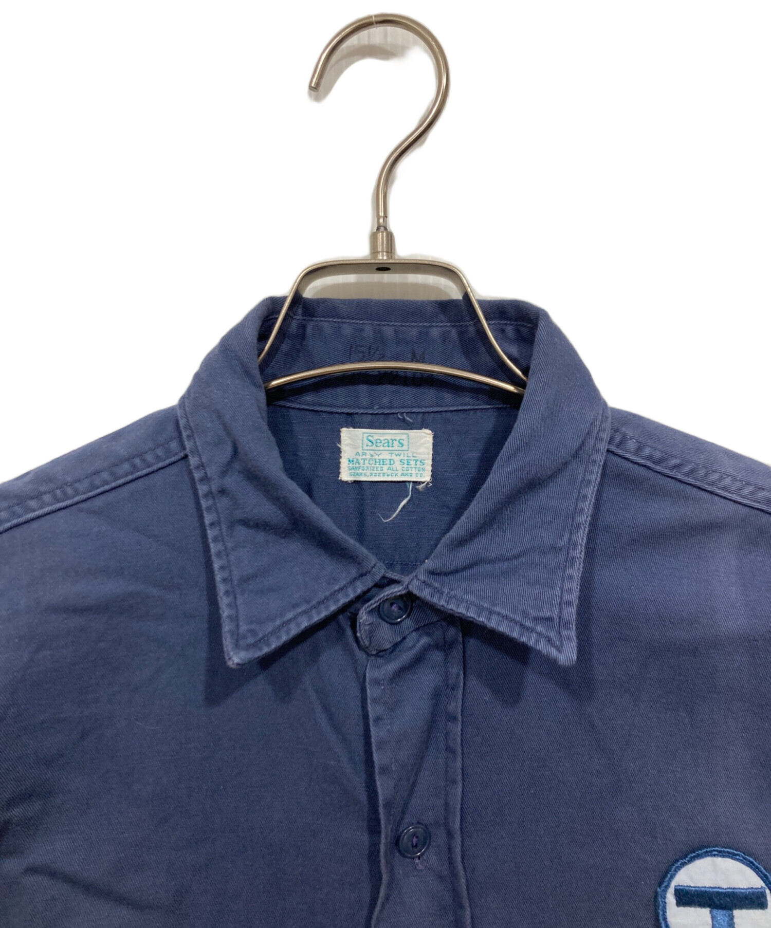 中古・古着通販】Sears (シアーズ) ヴィンテージワークシャツ ネイビー