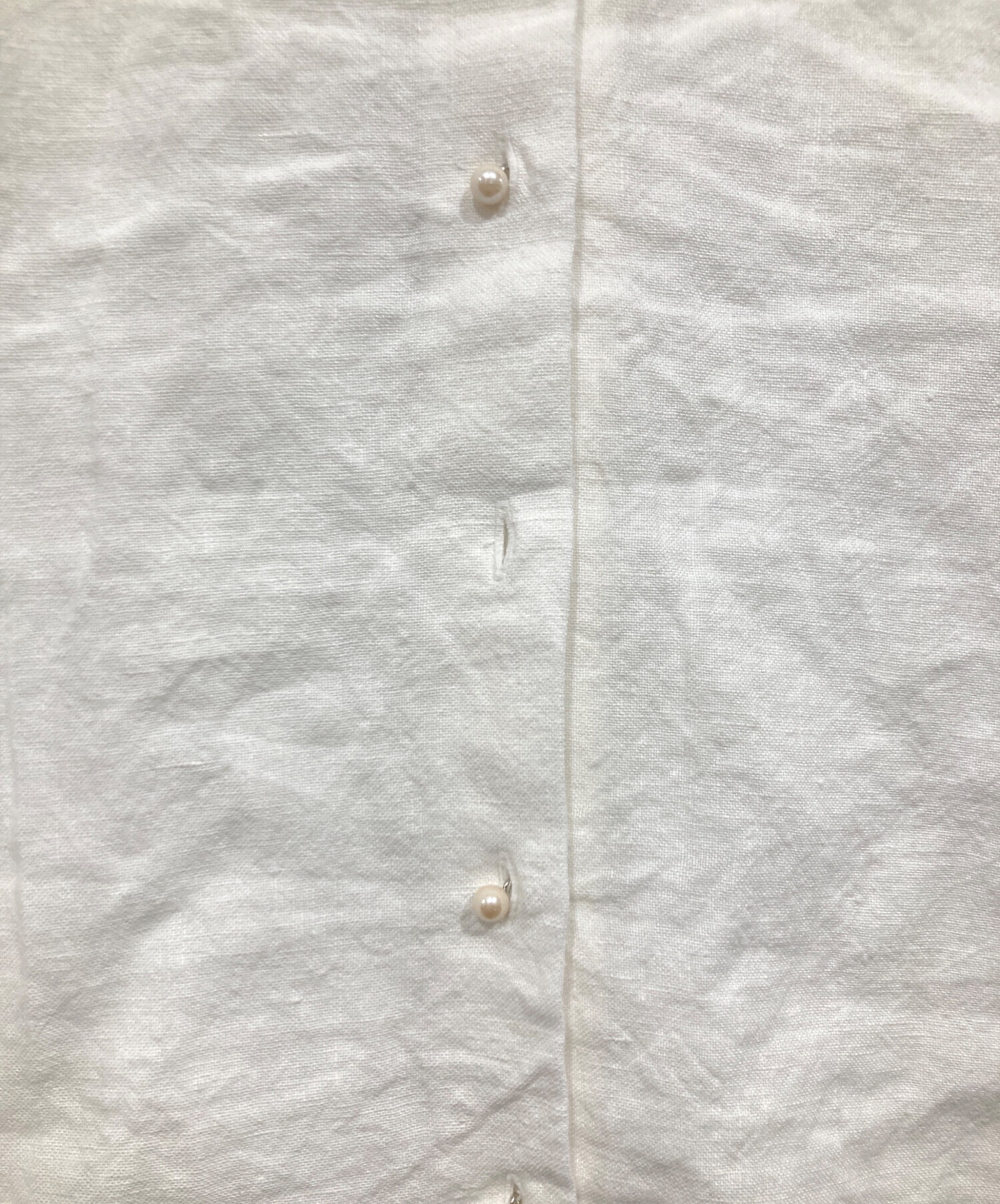 中古・古着通販】BEARDSLEY (ビアズリー) パールボタンリネン前後