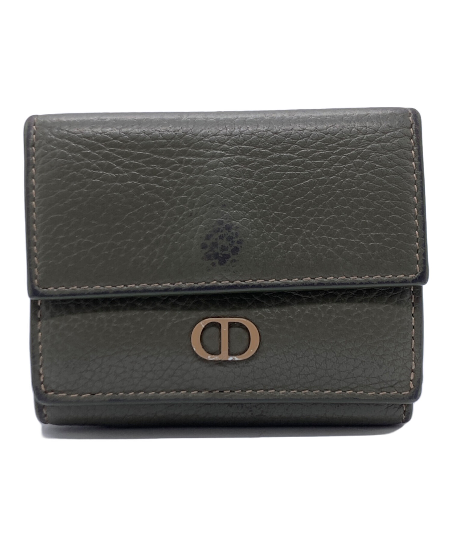 中古・古着通販】Dior (ディオール) 3つ折り財布 グリーン｜ブランド