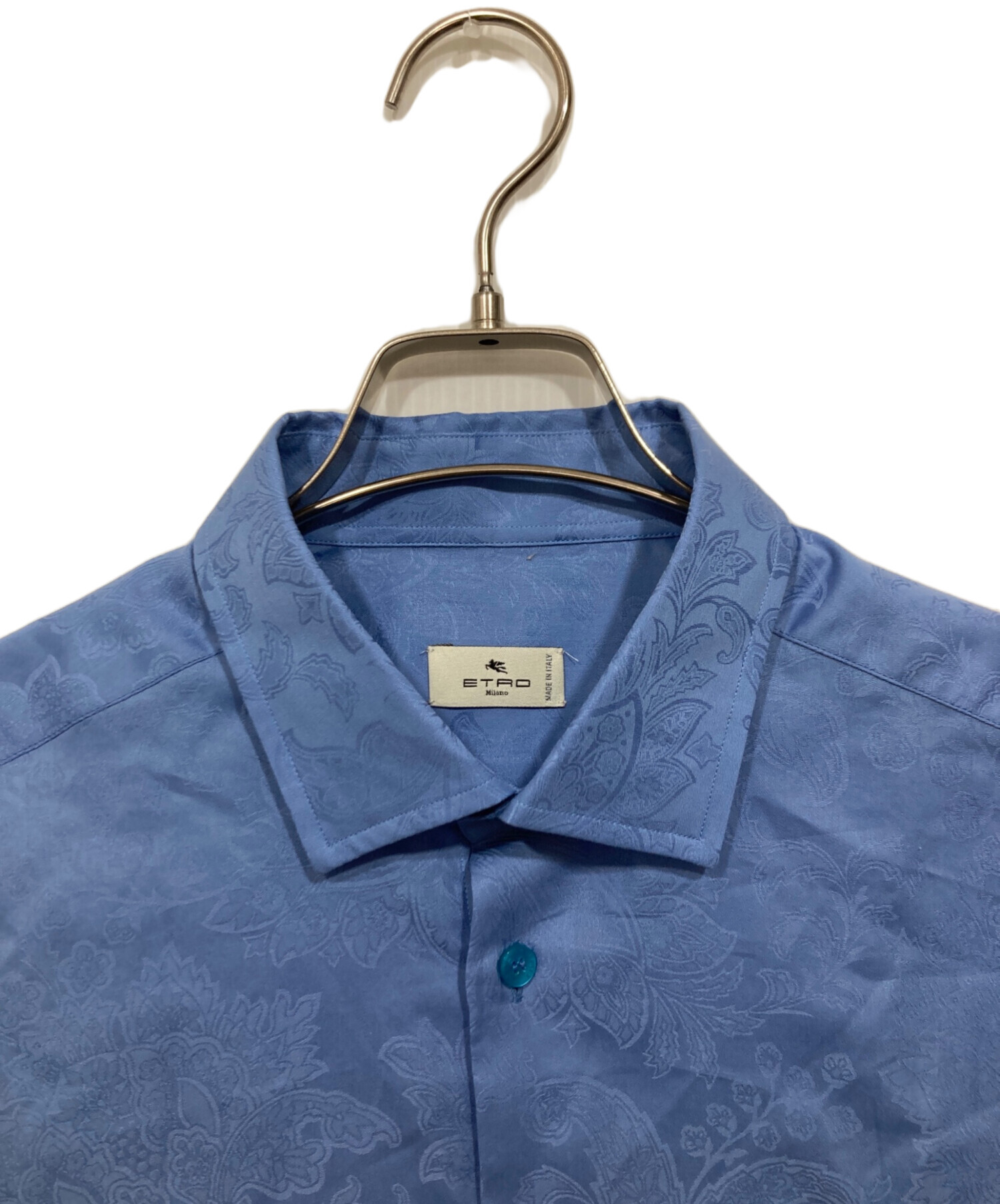 中古・古着通販】ETRO (エトロ) ペイズリー柄長袖シャツ ブルー サイズ