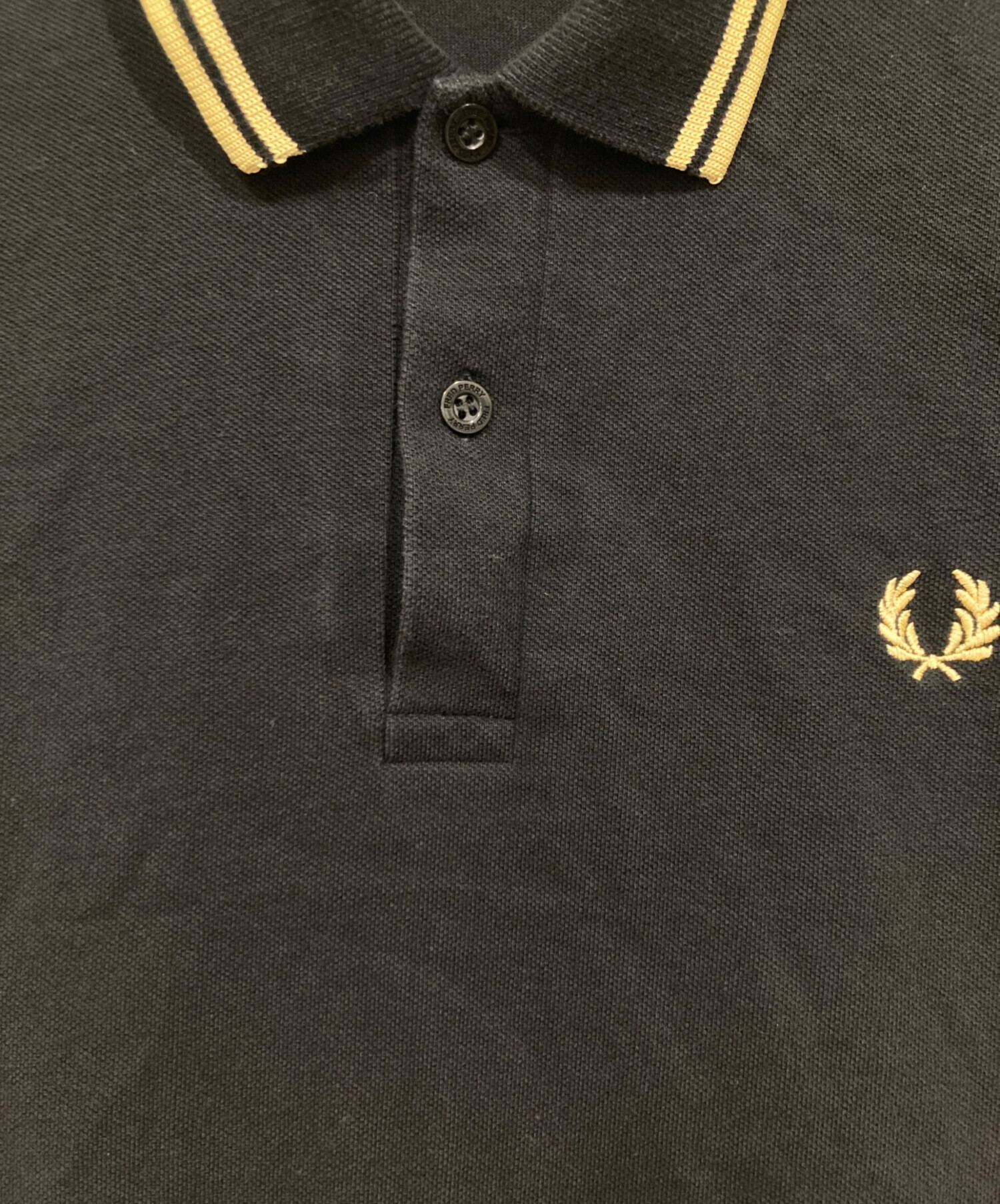 中古・古着通販】FRED PERRY (フレッドペリー) ポロシャツ ブラック 