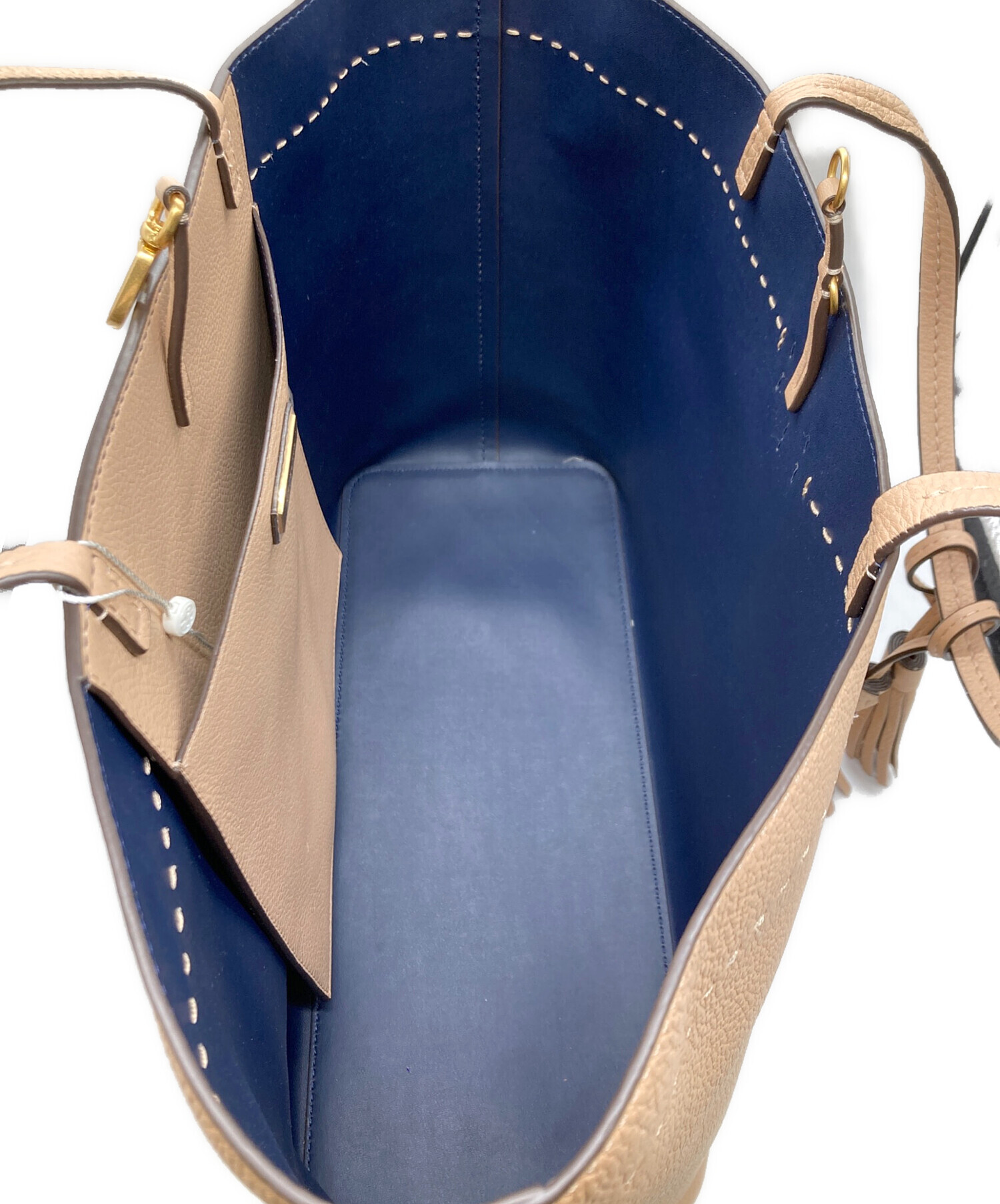 中古・古着通販】TORY BURCH (トリーバーチ) トートバッグ ベージュ