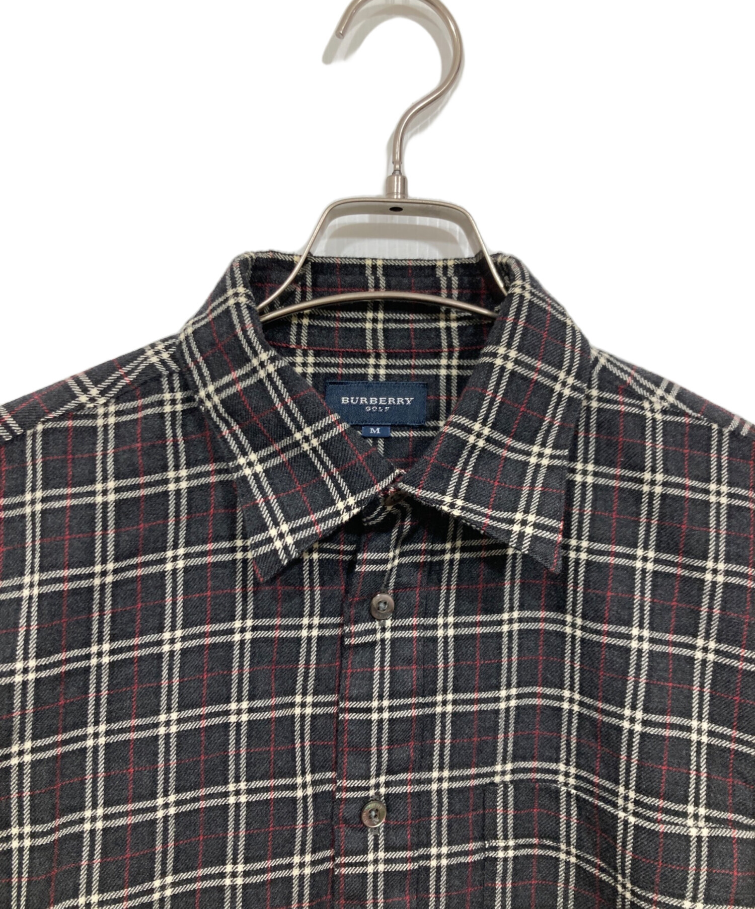 中古・古着通販】BURBERRY GOLF (バーバリーゴルフ) チェックシャツ