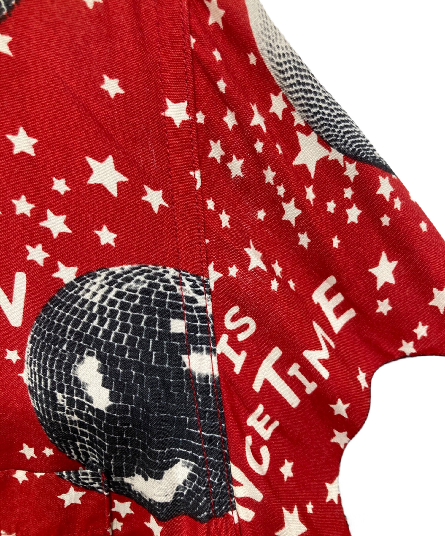 WACKO MARIA アロハシャツ Mサイズ 赤 ディスコボール 中古・古着通販】WACKO MARIA (ワコマリア) ミラーボール柄アロハ