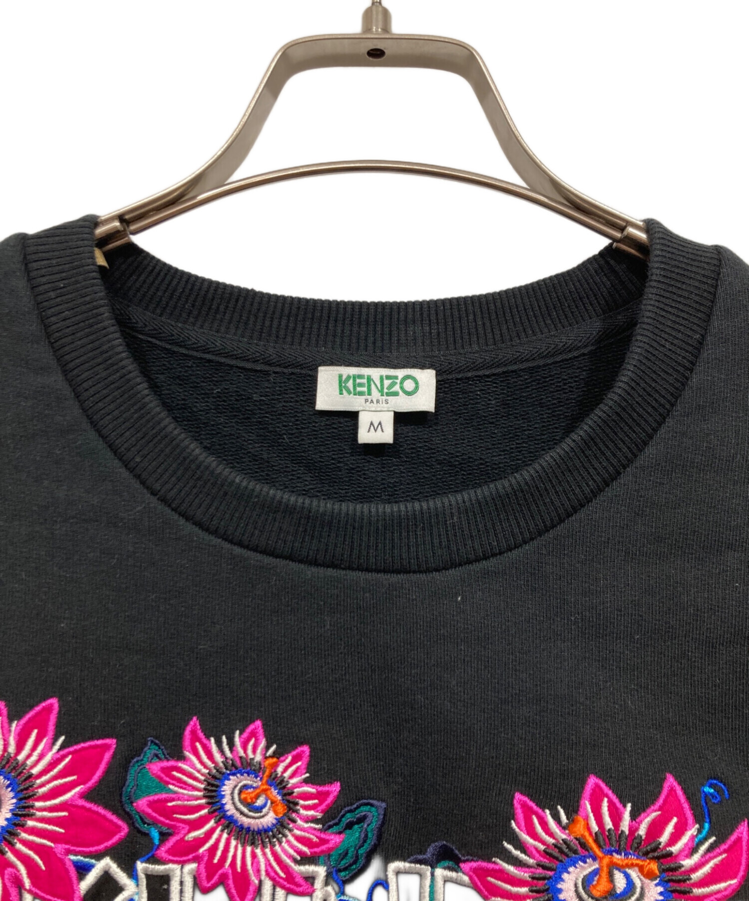 中古・古着通販】KENZO (ケンゾー) フラワーロゴスウェット ブラック