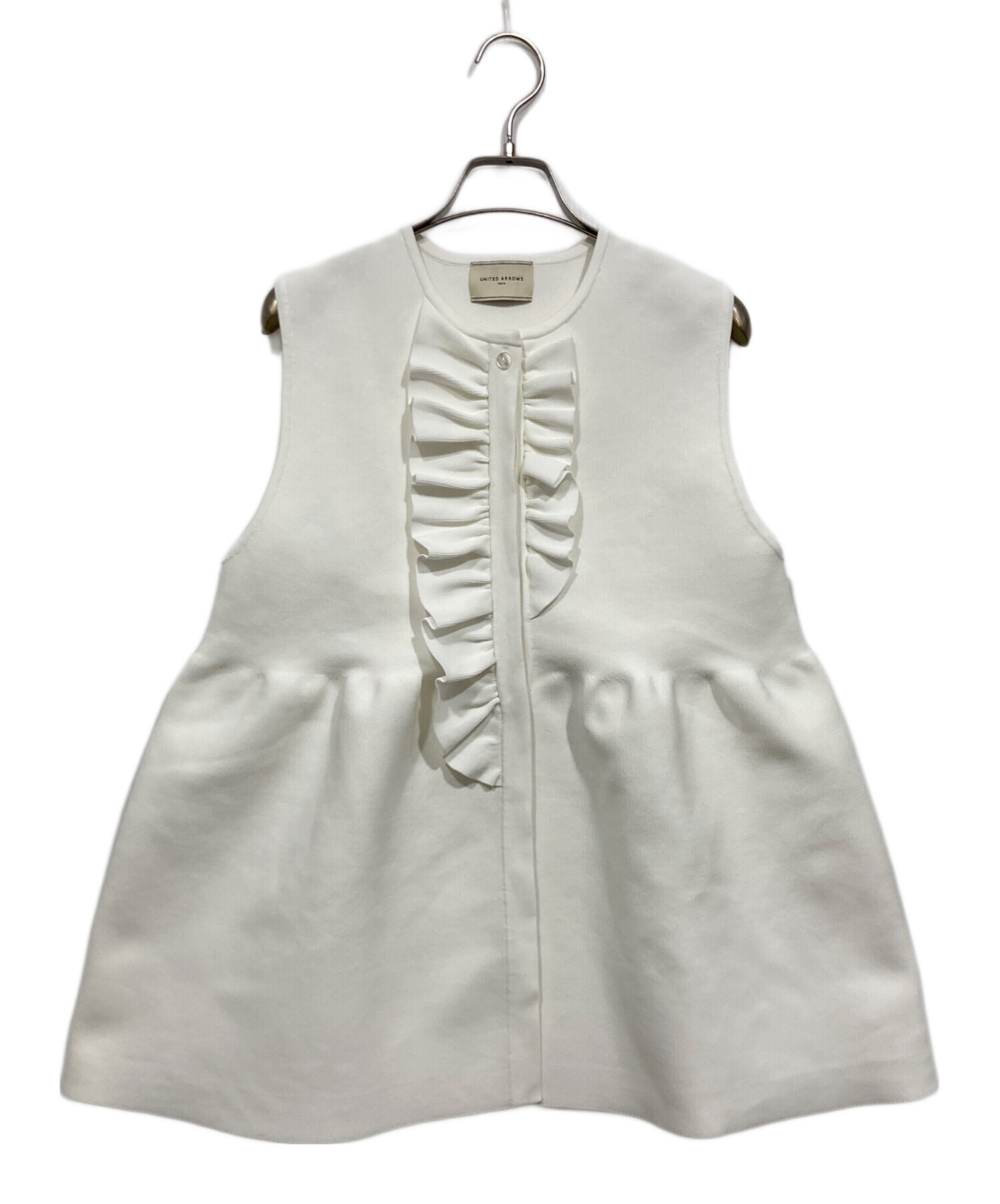 BEAUTY&amp;YOUTH UNITED ARROWS ベスト M 白 【古着】【中古】【送料無料】 BEAUTY&YOUTH UNITED ARROWS - BEAUTY&YOUTH UNITED ARROWS ベスト M