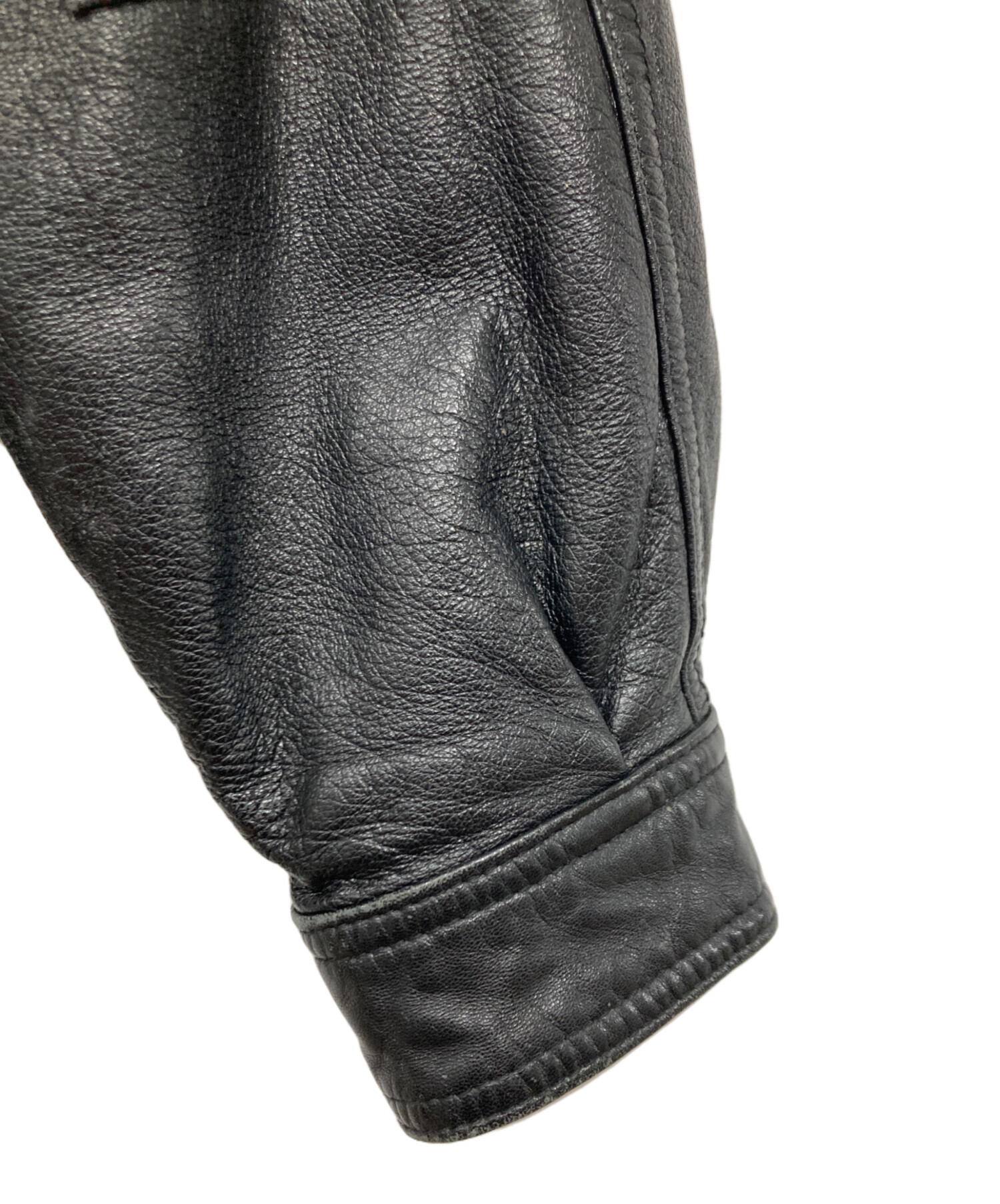 中古・古着通販】NO BRAND (ノーブランド) レザーボンバージャケット 