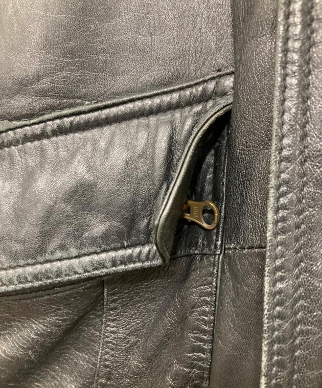 中古・古着通販】NO BRAND (ノーブランド) レザーボンバージャケット 中古・古着通販】NO BRAND (ノーブランド) レザーボンバージャケット