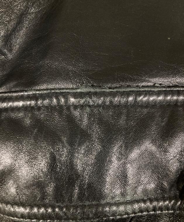 中古・古着通販】NO BRAND (ノーブランド) レザーボンバージャケット 中古・古着通販】NO BRAND (ノーブランド) レザーボンバージャケット