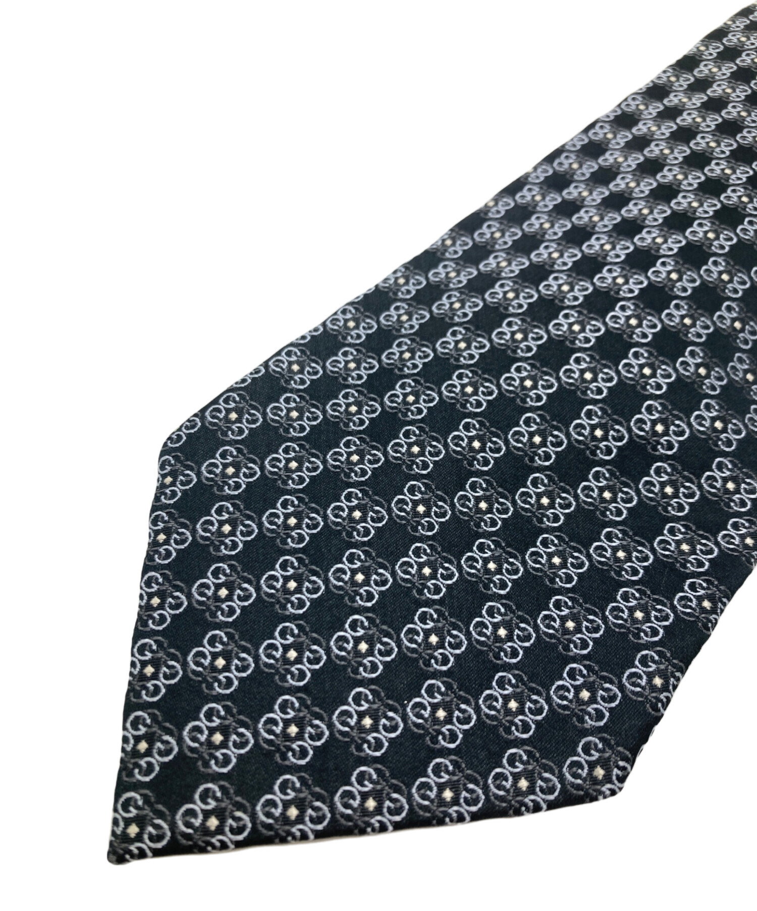 中古・古着通販】GUCCI (グッチ) GG柄ネクタイ ネイビー サイズ 中古・古着通販】GUCCI (グッチ) GG柄ネクタイ ネイビー サイズ