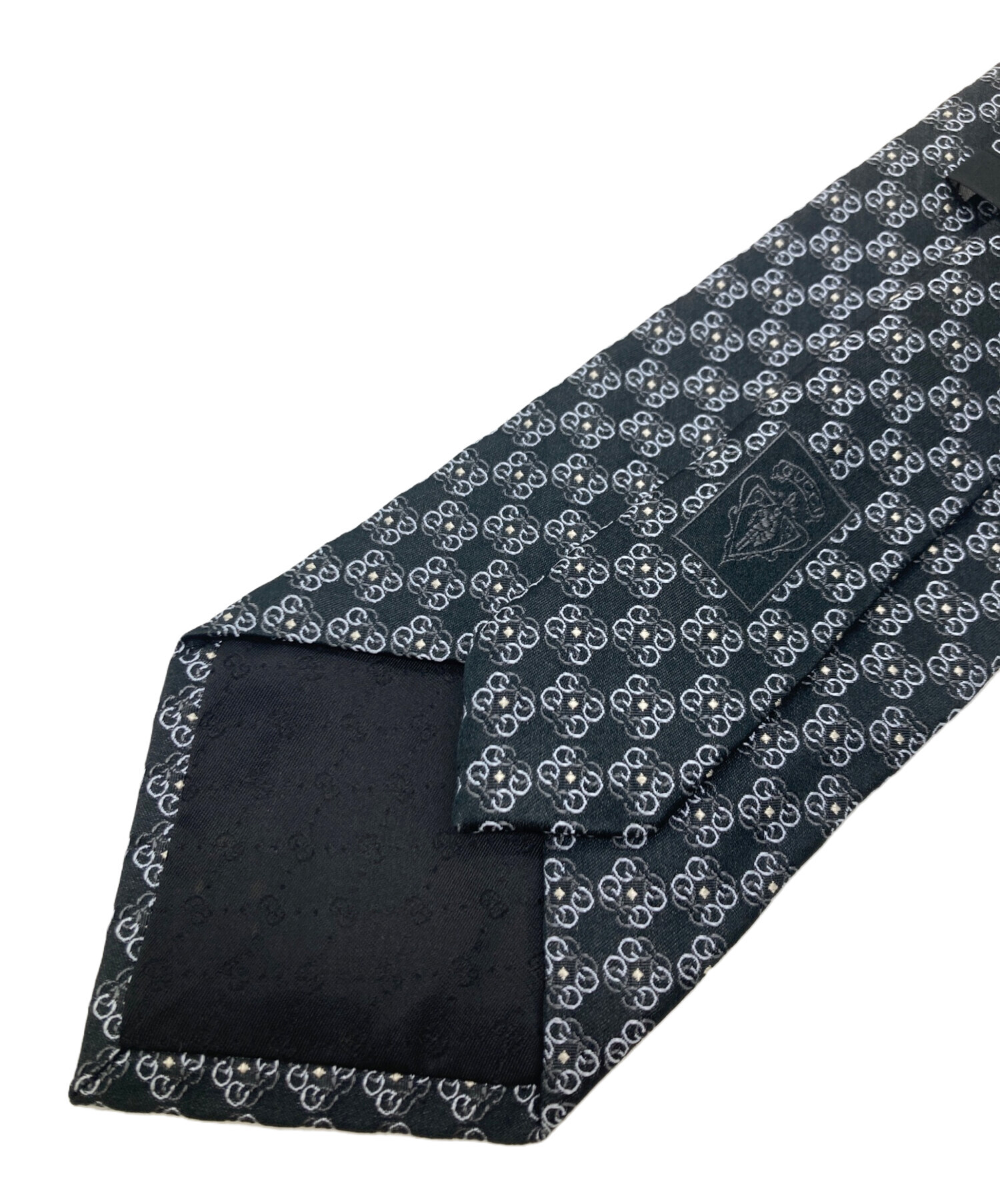 中古・古着通販】GUCCI (グッチ) GG柄ネクタイ ネイビー サイズ