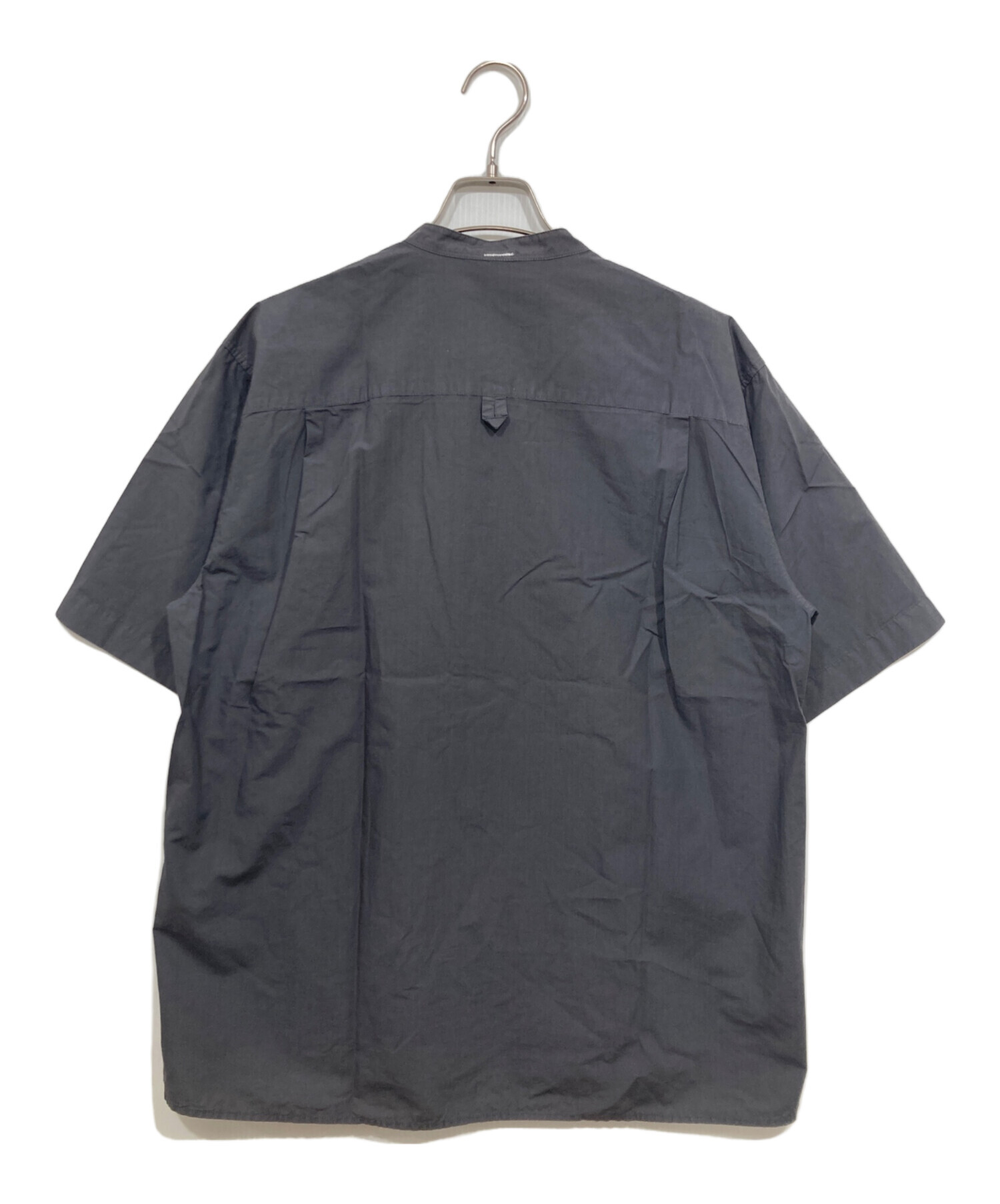 MHL サイズⅡ コットン リネン 半袖シャツ(グレー) 中古・古着通販】MHL (エムエイチエル) 半袖コットンリネンシャツ