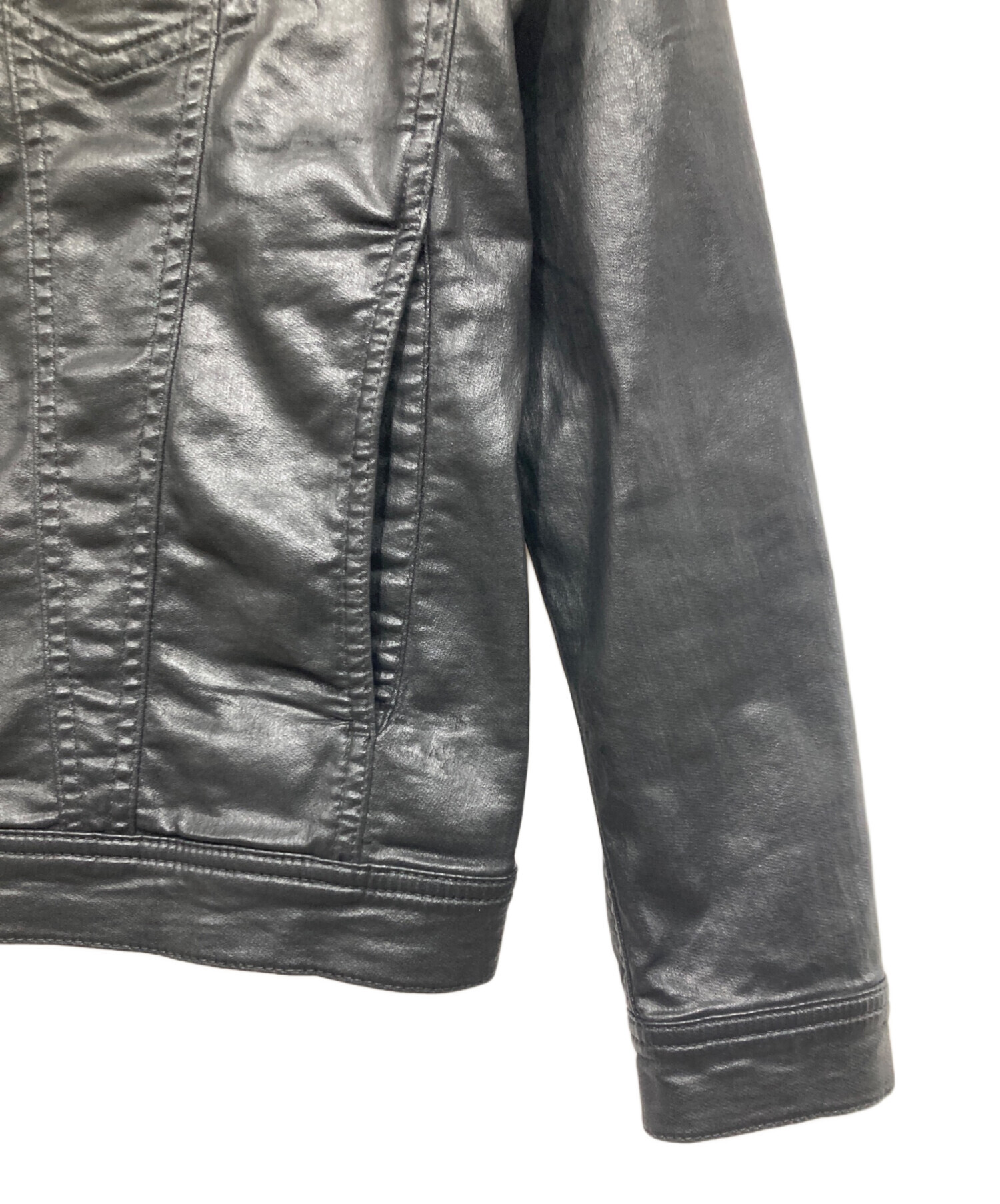 中古・古着通販】DIESEL (ディーゼル) コーティングデニムジャケット 中古・古着通販】DIESEL (ディーゼル) コーティングデニムジャケット