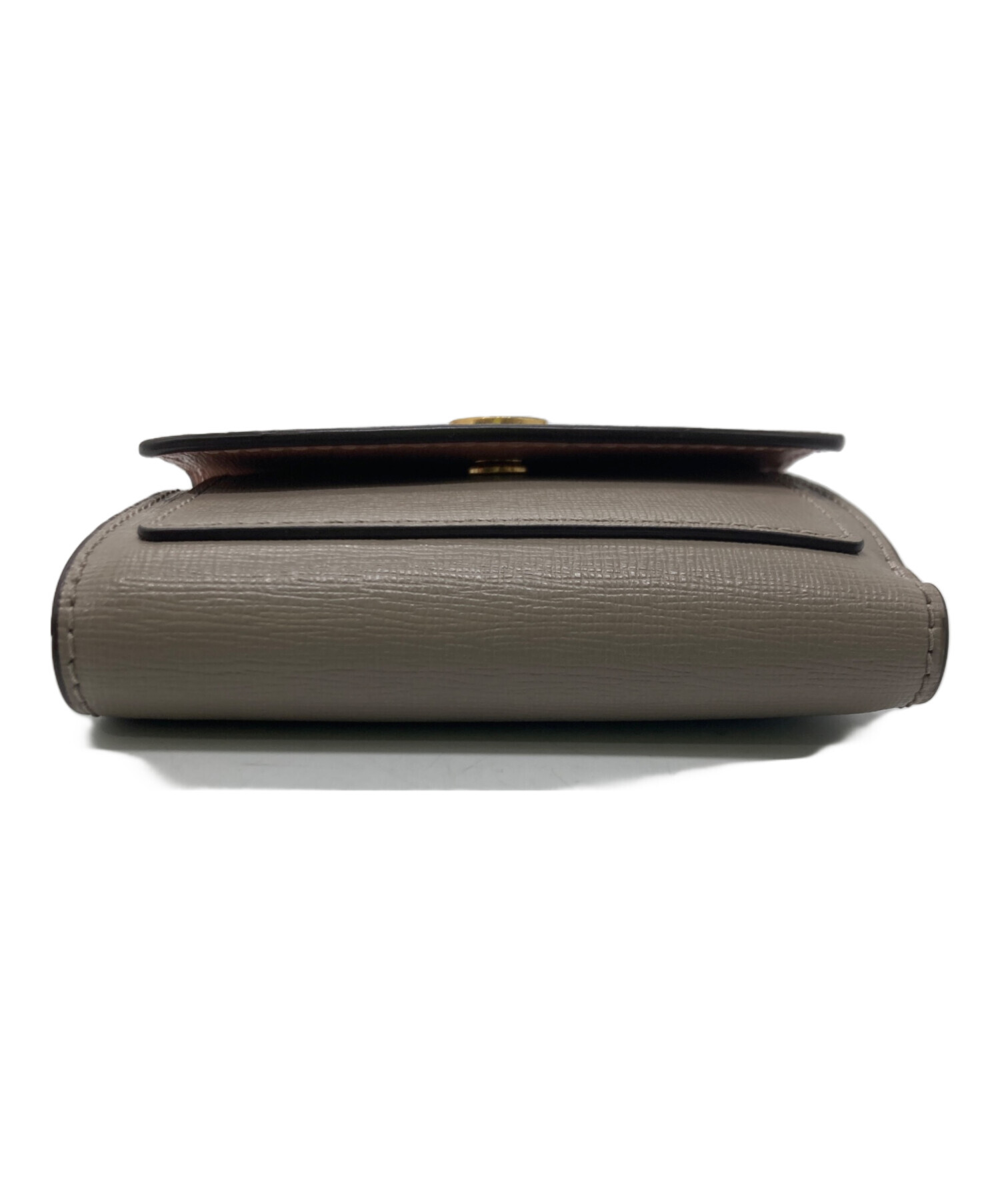中古・古着通販】TORY BURCH (トリーバーチ) 2つ折り財布 ベージュ