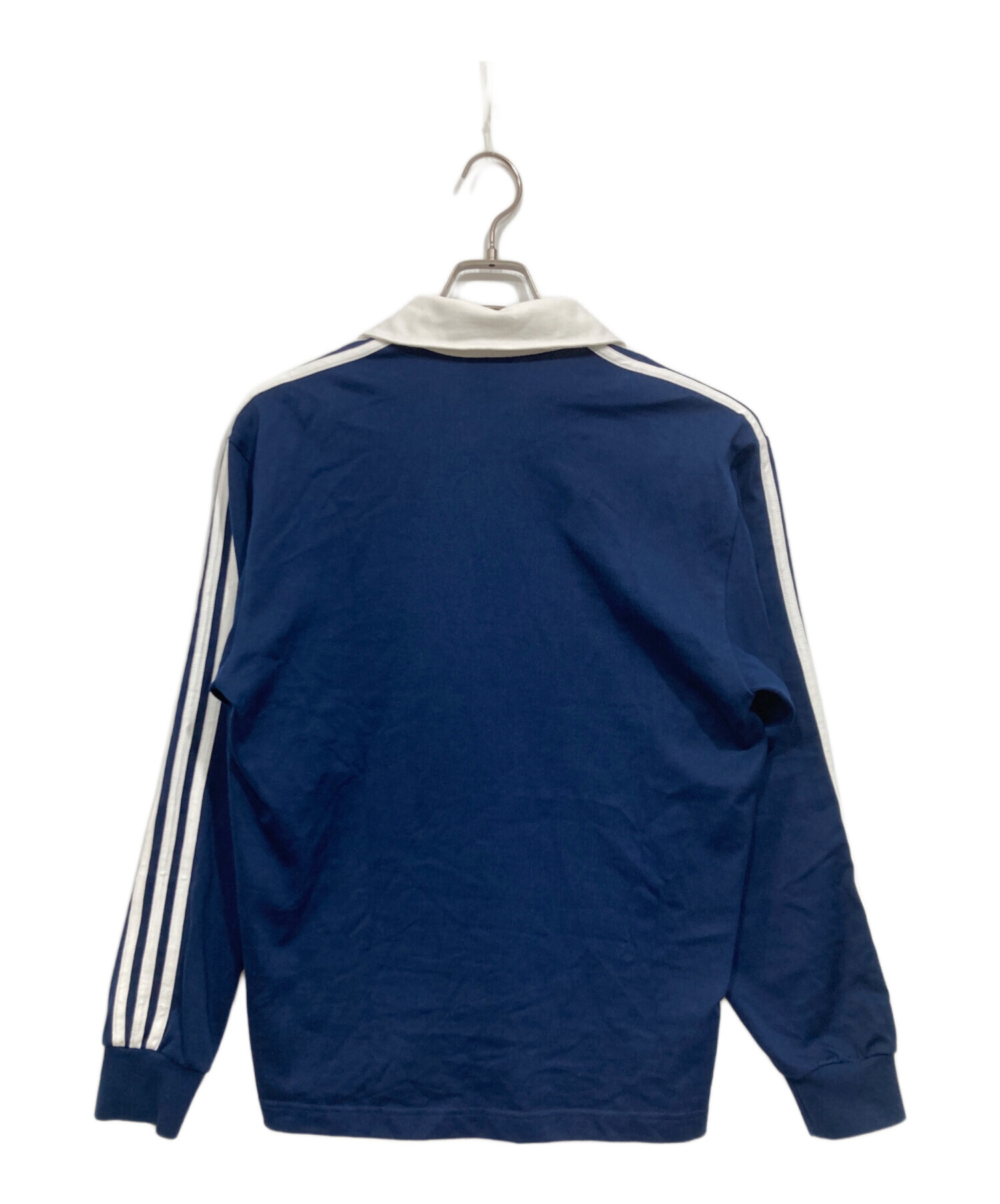adidas フットボールシャツ　サッカー ネイビー　Lサイズ 中古・古着通販】adidas (アディダス) フットボールTシャツ ネイビー
