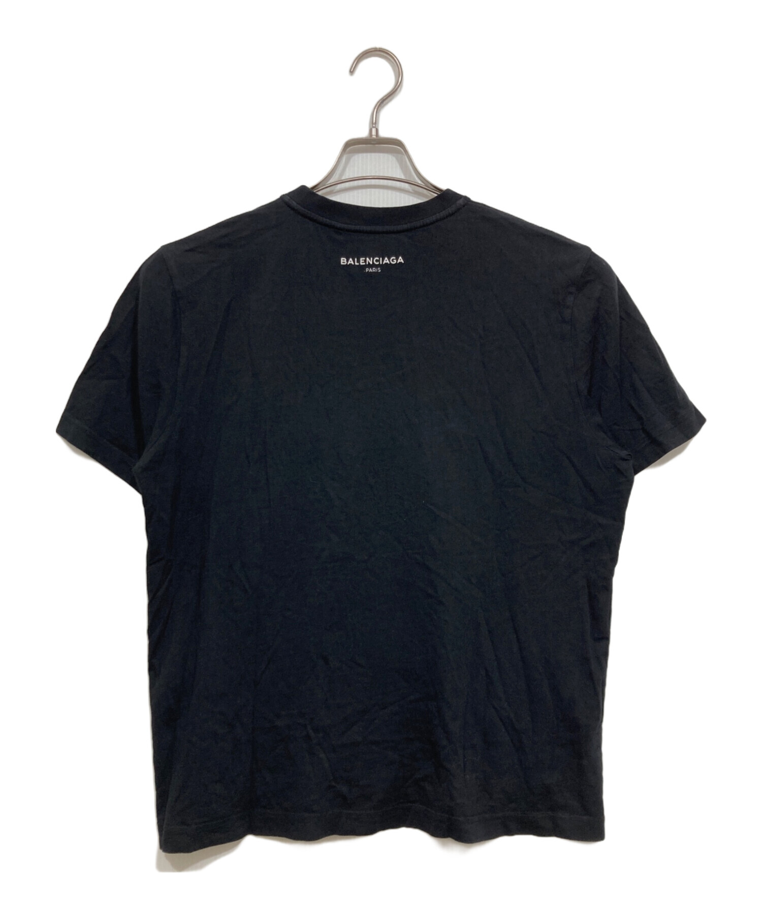 バレンシアガ バックロゴ プリント Tシャツ トップス オーバーサイズ 中古・古着通販】BALENCIAGA (バレンシアガ) ロゴプリント デストロイ