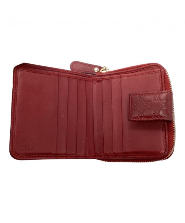 GUCCI グッチ/マイクログッチシマ二つ折り財布/510318/496***/ABランク/94【中古】 グッチシマ グッチ 財布 GUCCI 二つ折り財布 メンズ マイクロ