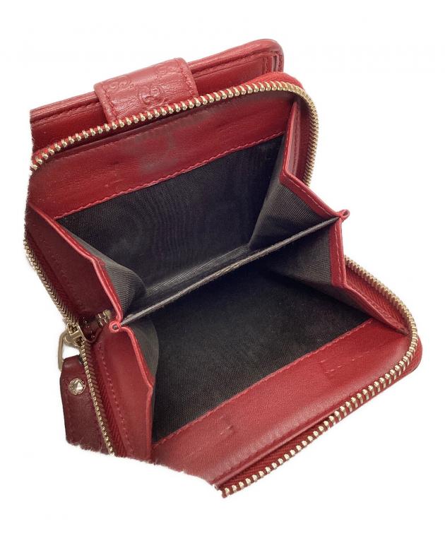 中古・古着通販】GUCCI (グッチ) マイクログッチシマ 2つ折り財布