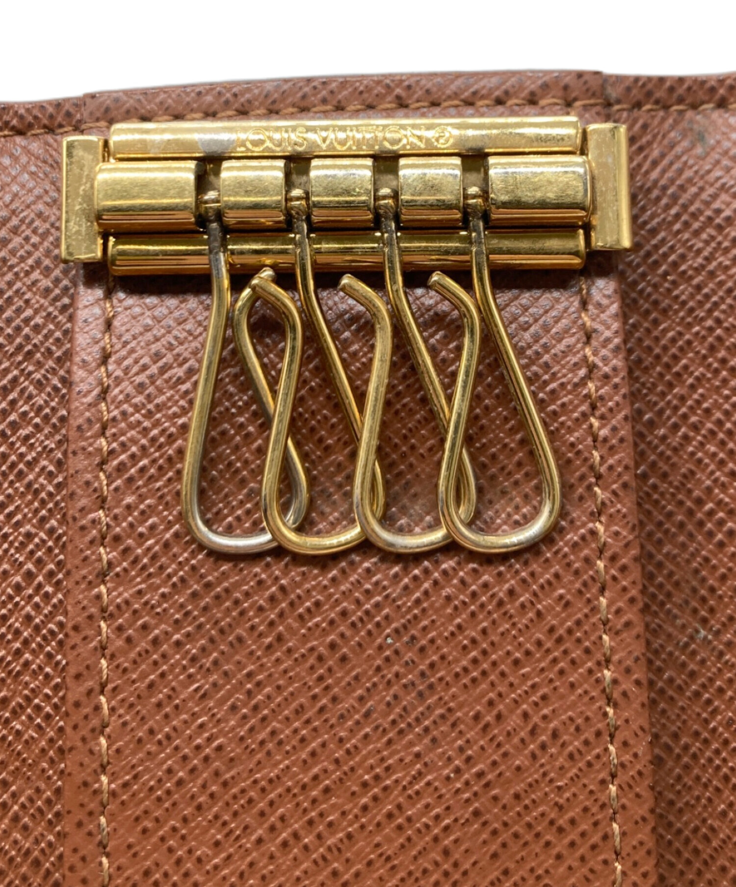【使用わずか】ルイヴィトン ミュルティクレ 4 ブラウン コンパクト ミニ 中古・古着通販】LOUIS VUITTON (ルイ ヴィトン) ミュルティクレ4
