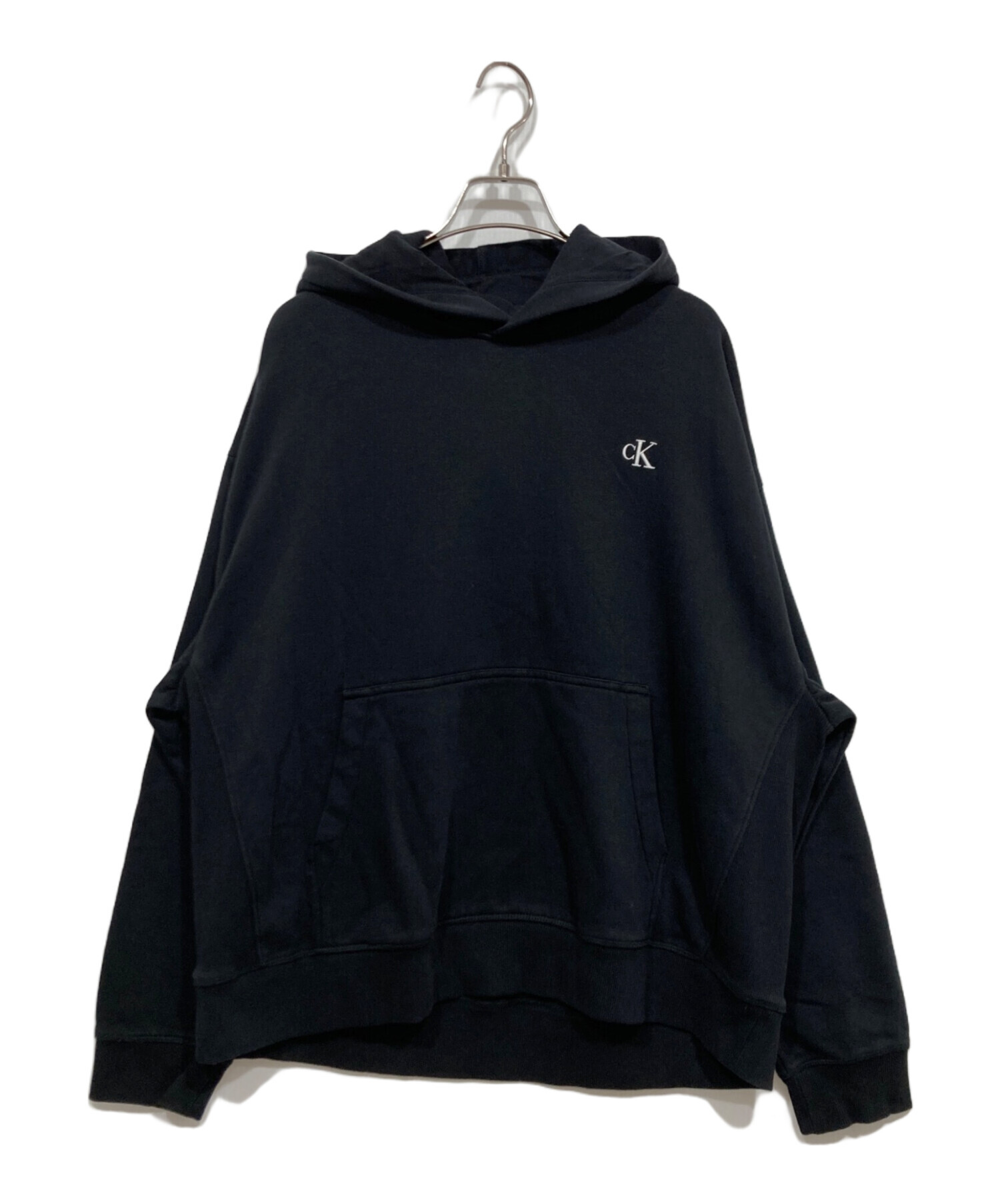 中古・古着通販】Calvin Klein (カルバンクライン) パーカー ブラック