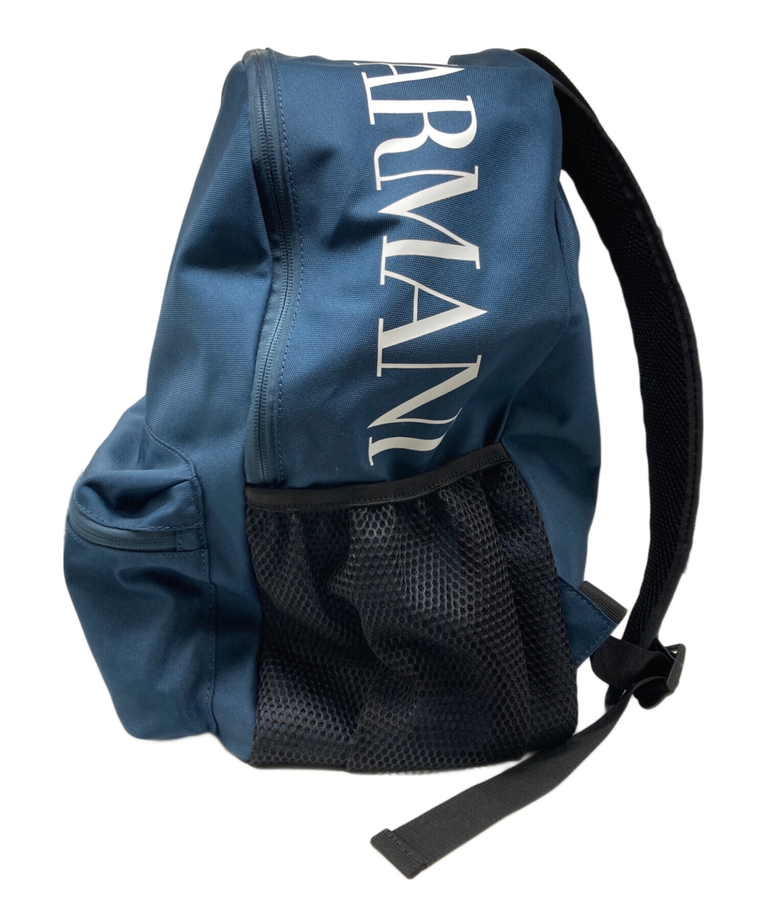 値下【EMPORIO ARMANI】リュック バックパック ネイビー【美品】 中古・古着通販】EMPORIO ARMANI (エンポリオ アルマーニ) リュック