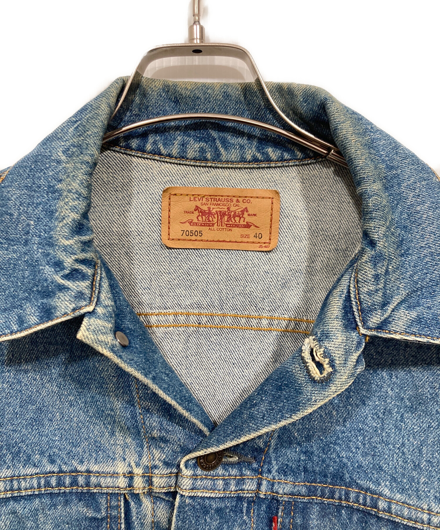 中古・古着通販】LEVI'S (リーバイス) デニムジャケット インディゴ