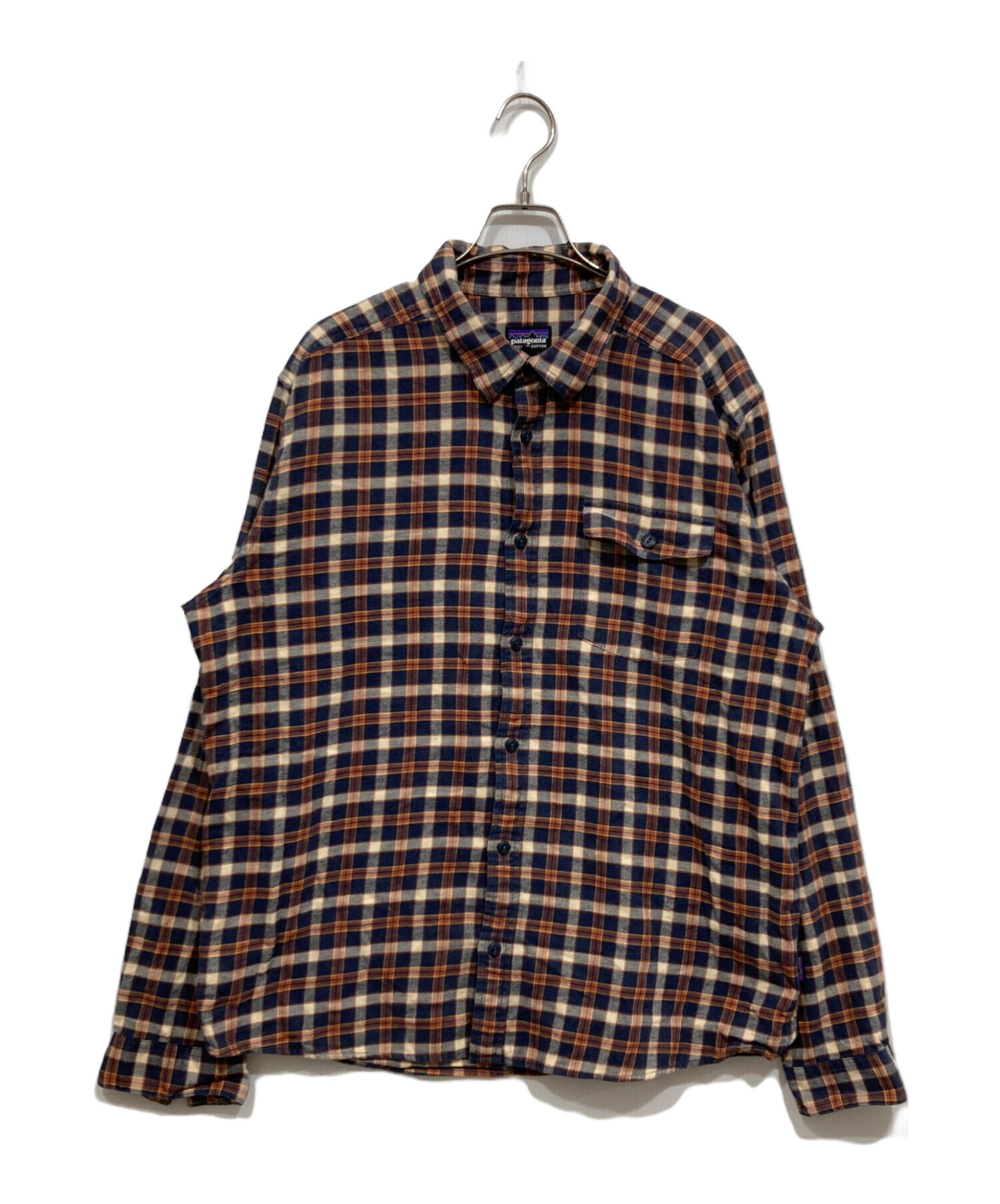 中古・古着通販】Patagonia (パタゴニア) チェックシャツ ネイビー