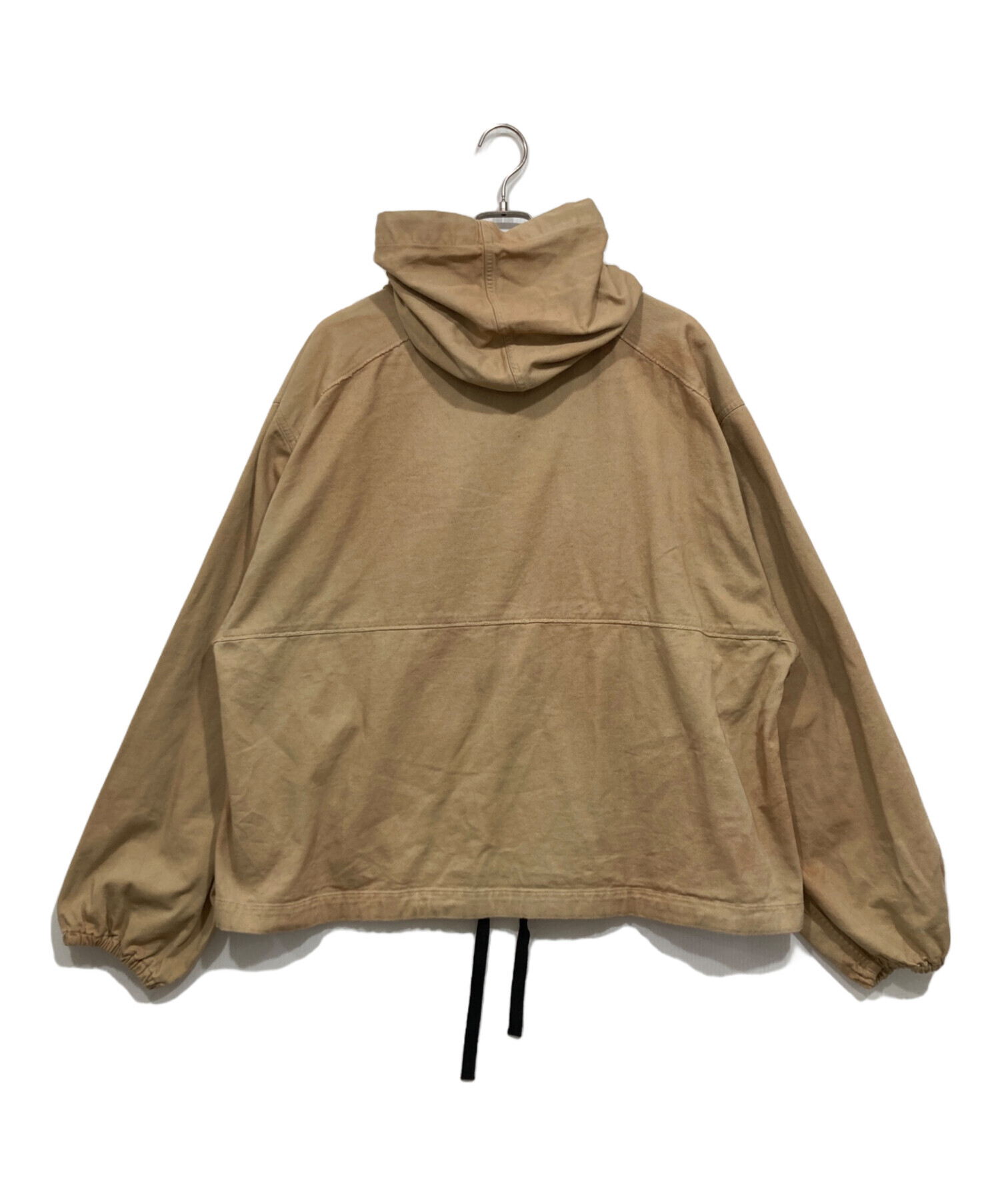 中古・古着通販】ANCELLM (アンセルム) DRILL HOODIE JACKET ベージュ
