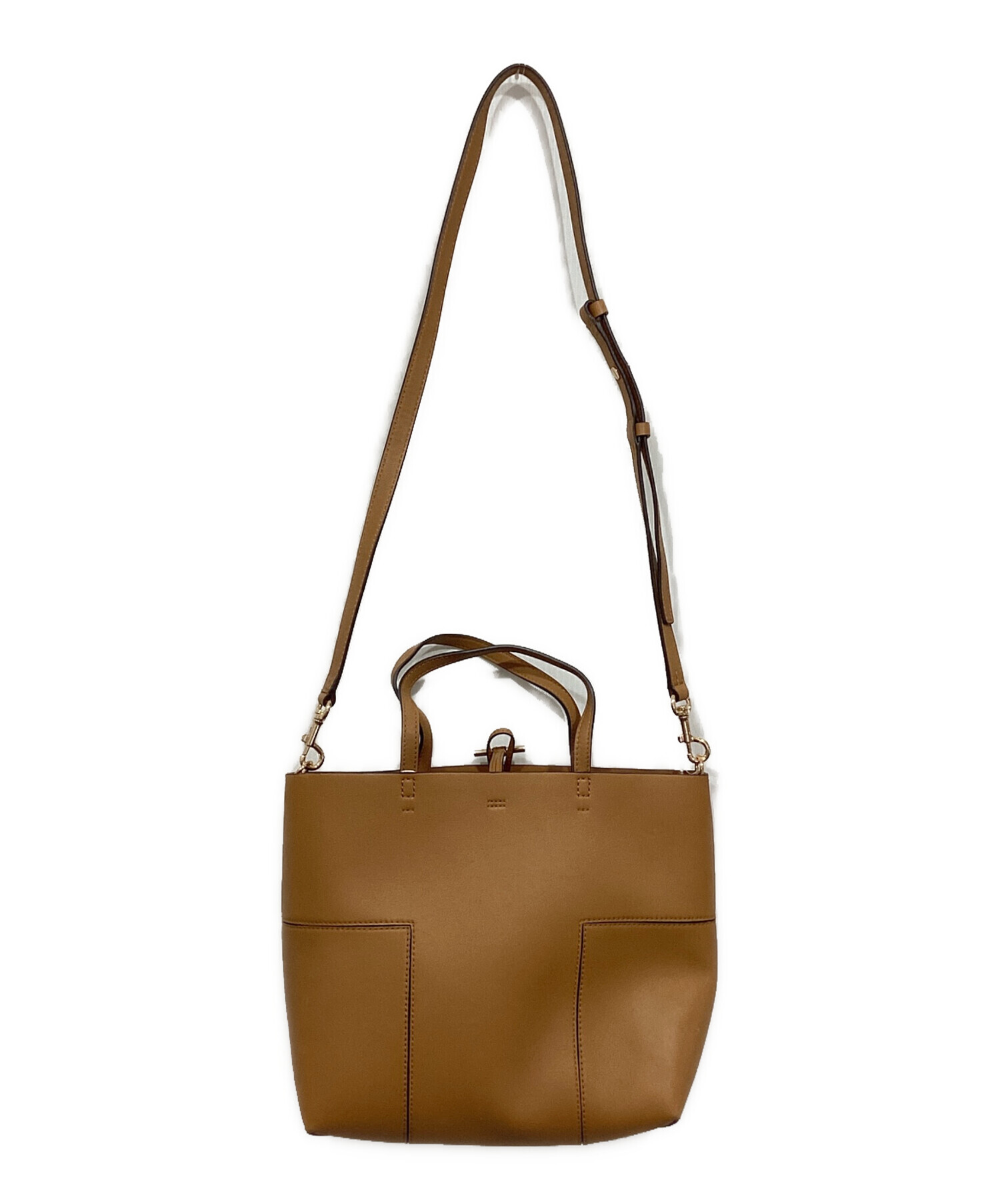 Tory Burch ベージュ ハンドバッグ 中古・古着通販】TORY BURCH (トリーバーチ) ハンドバッグ ベージュ