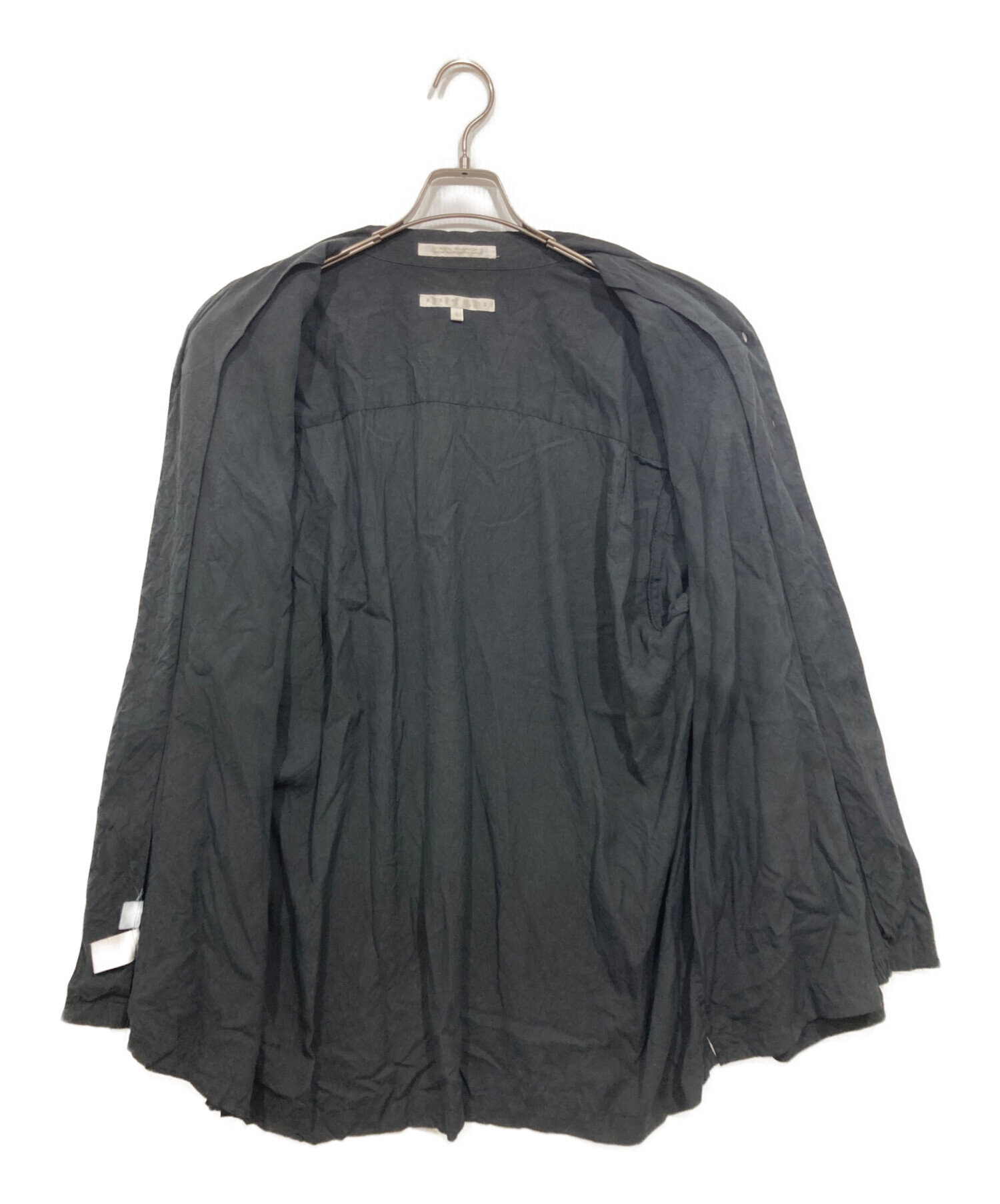 中古・古着通販】PERRY ELLIS (ペリーエリス) シルクシャツ ブラック