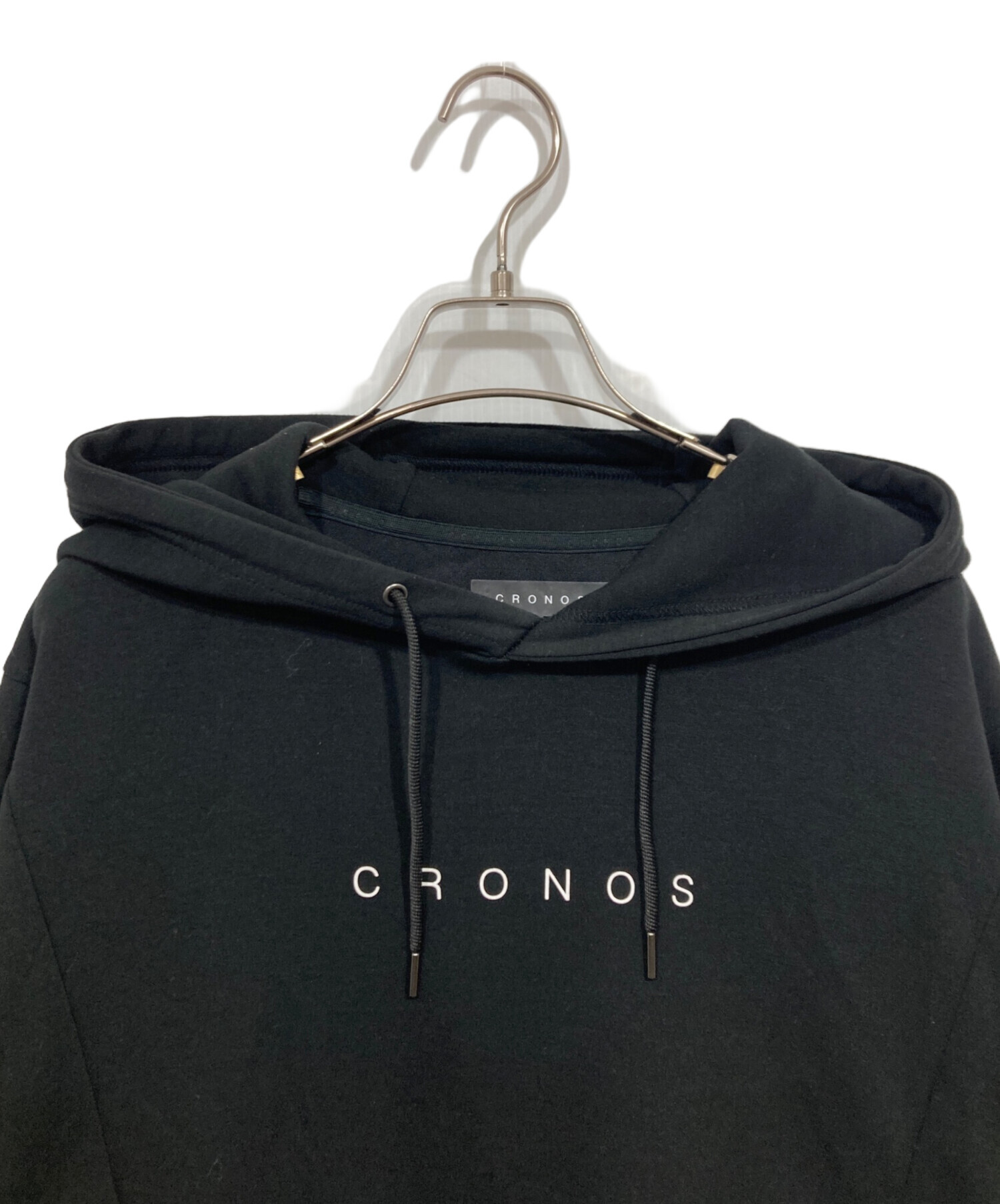 完売レア　CRONOS フード付き ブラックパーカー 中古・古着通販】CRONOS (クロノス) パーカー ブラック サイズ:L