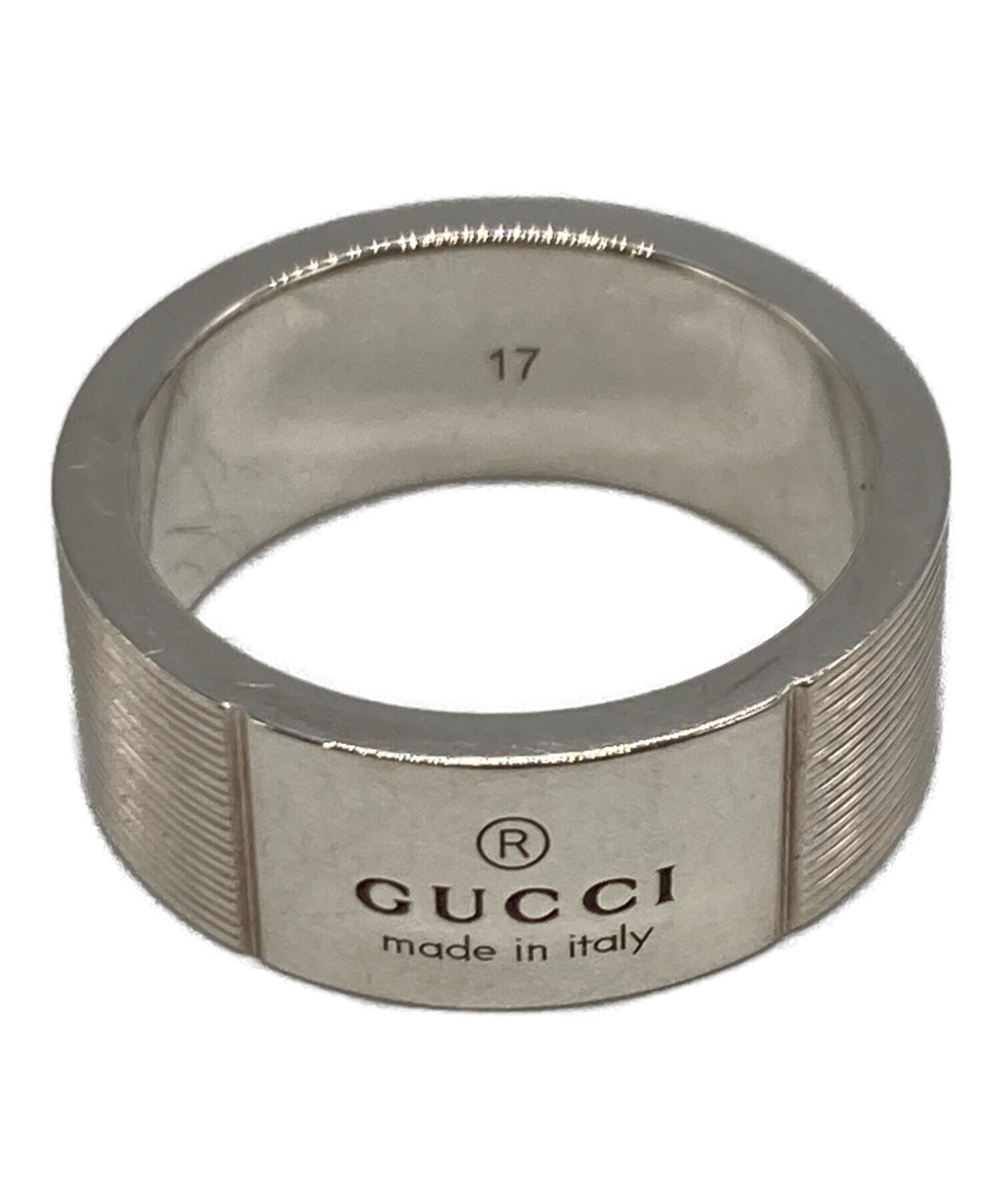 中古・古着通販】GUCCI (グッチ) シンプルロゴリング サイズ:16号（17