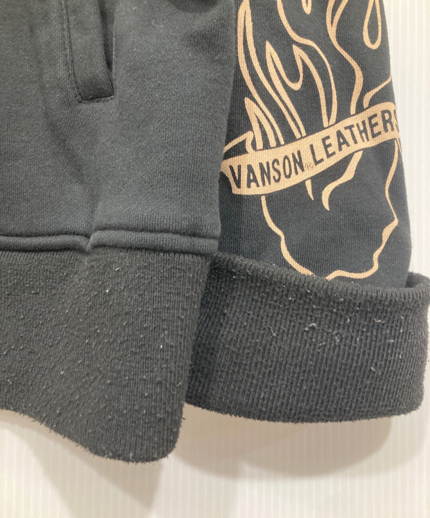 中古・古着通販】VANSON (バンソン) スカル刺繍ジップパーカー