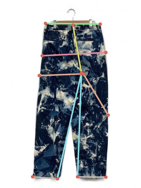 Mペイントデザインデニムパンツ 34x35 中古・古着通販】BLUE BLUE (ブルーブルー) ペイントデニムパンツ